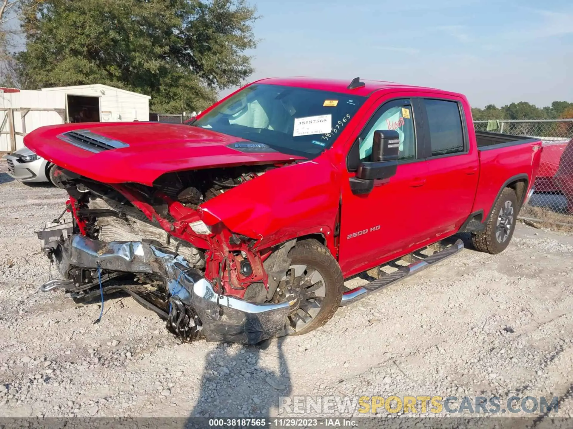 1 Photograph of a damaged car 1GC4YNEY1MF156377 CHEVROLET SILVERADO 2500HD 2021