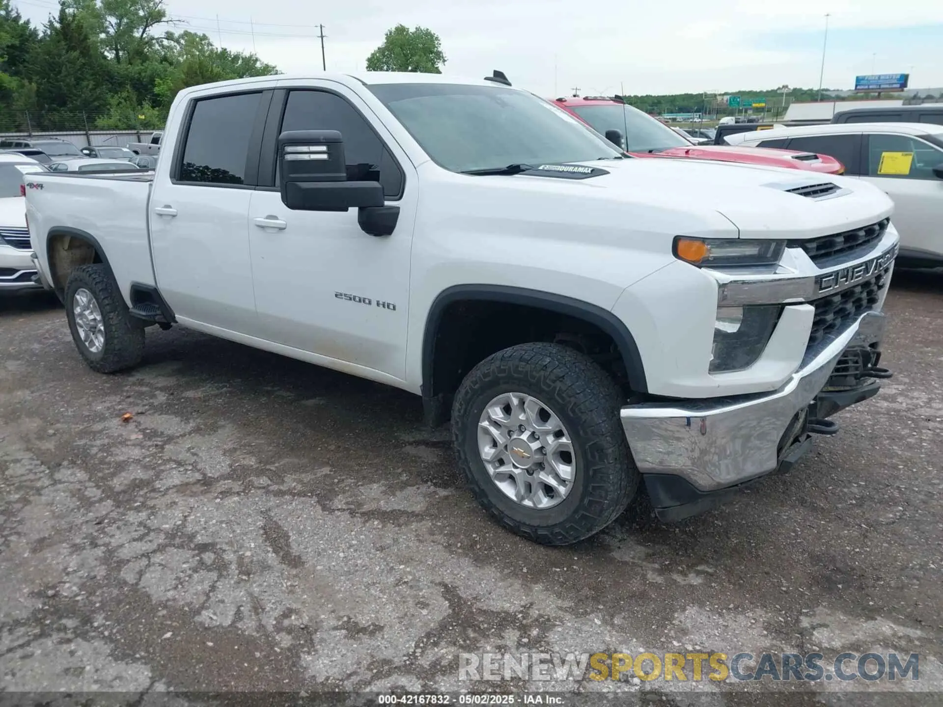 1 Photograph of a damaged car 1GC4YNEYXMF285508 CHEVROLET SILVERADO 2500HD 2021
