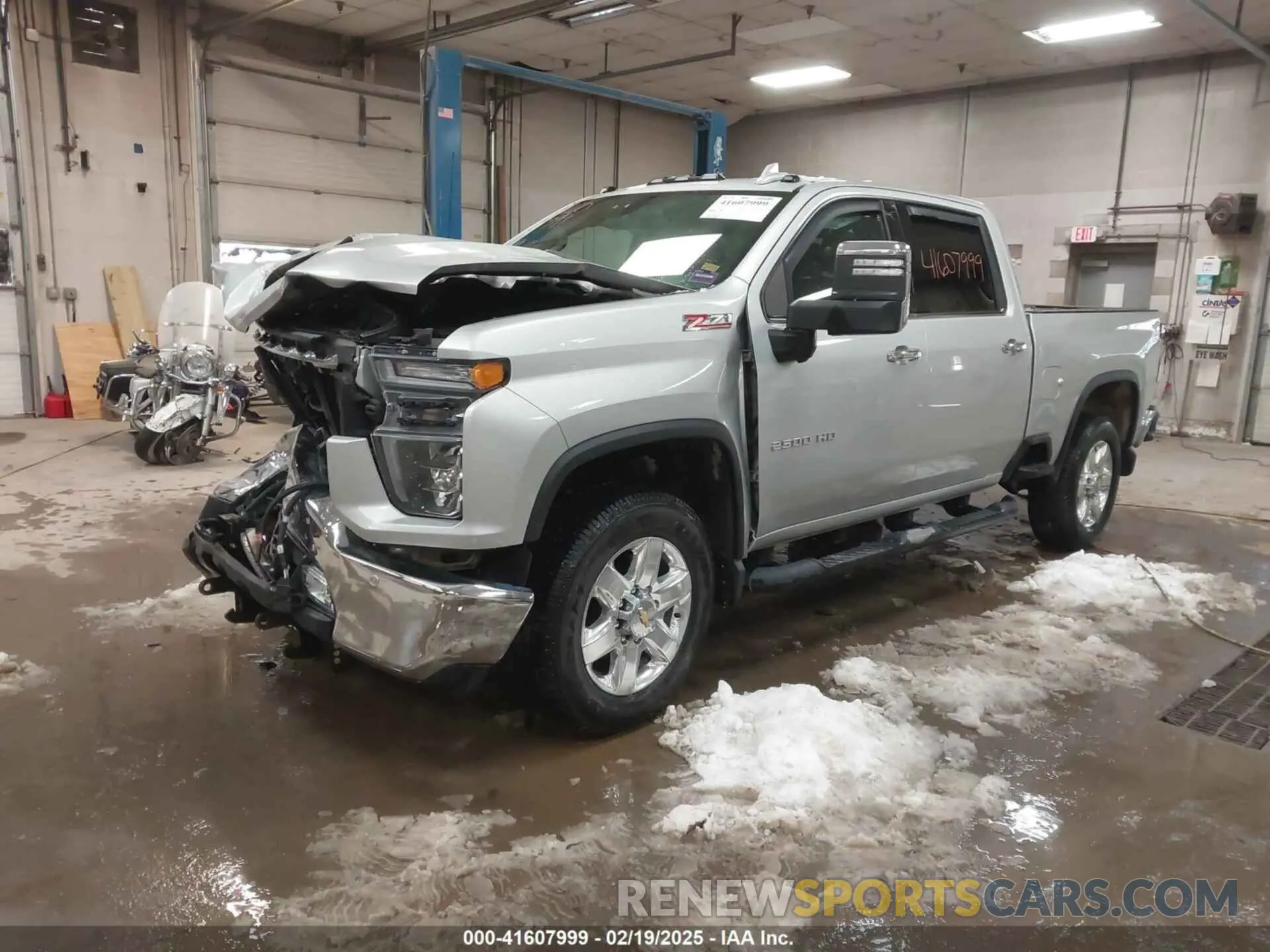 2 Photograph of a damaged car 1GC4YPE74MF249946 CHEVROLET SILVERADO 2500HD 2021