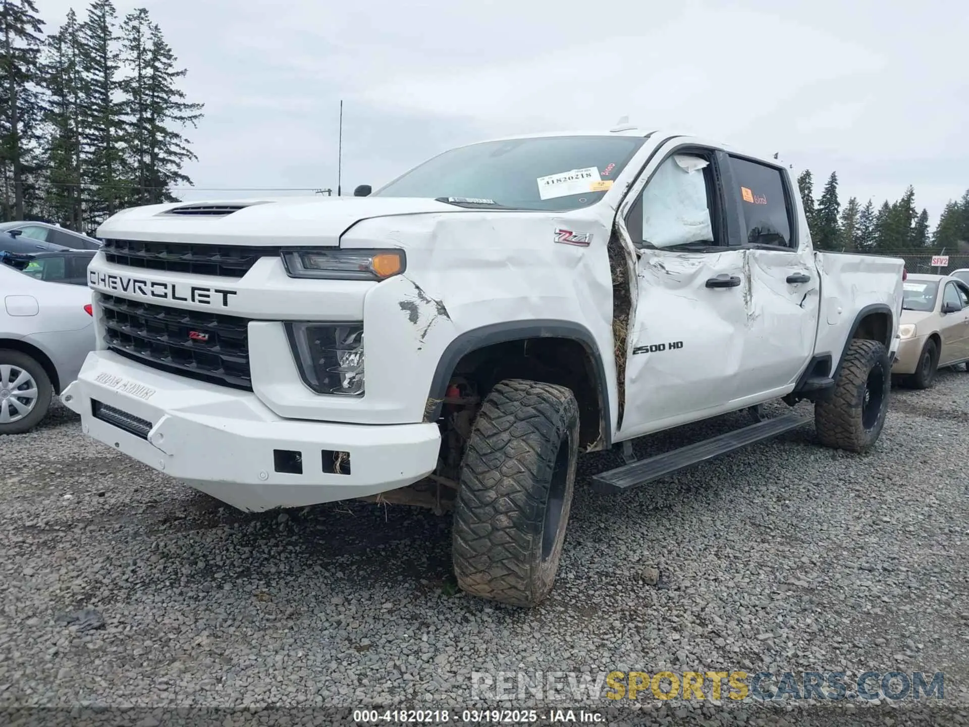 2 Photograph of a damaged car 1GC4YPEY8MF264474 CHEVROLET SILVERADO 2500HD 2021