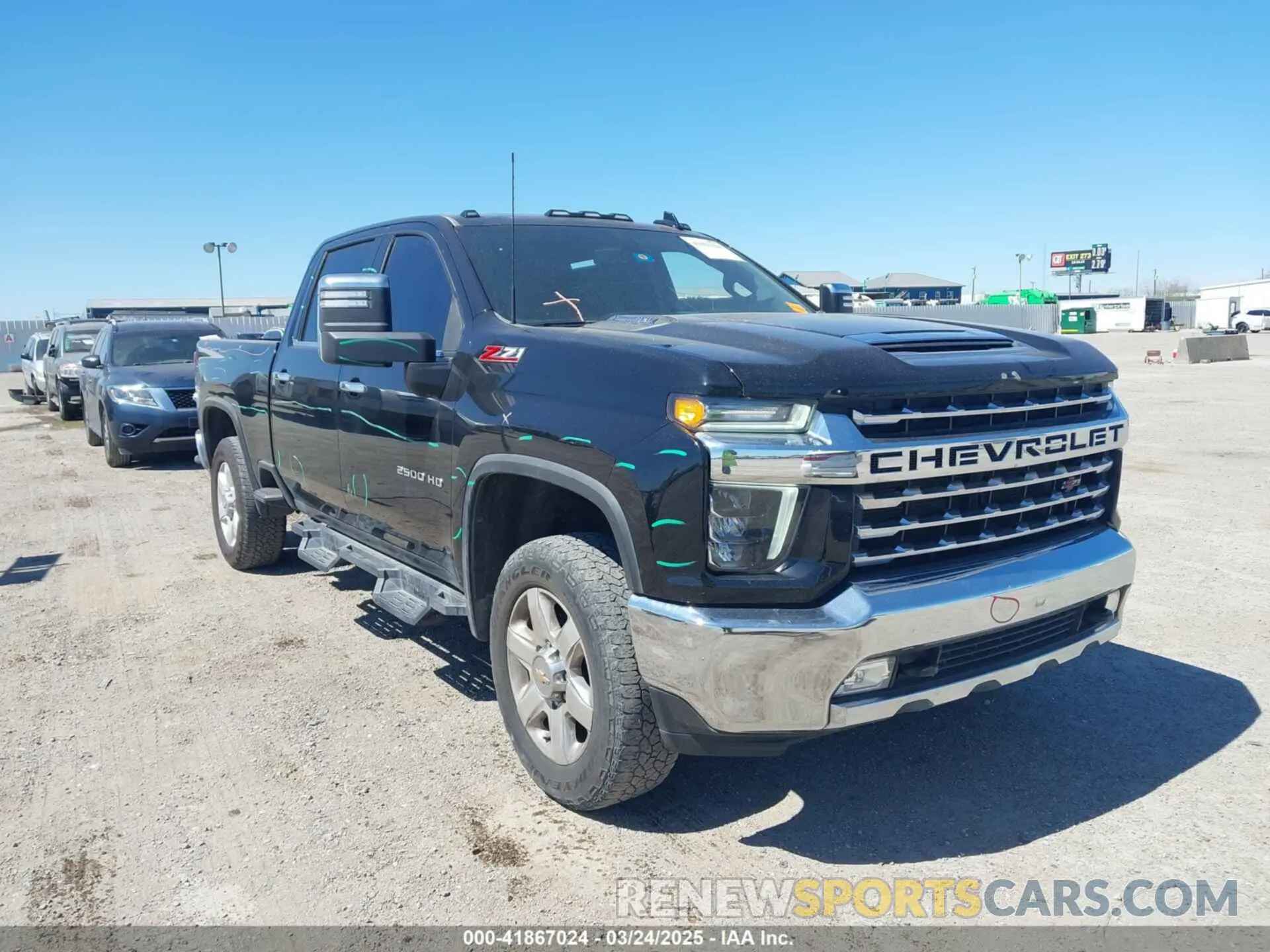 1 Photograph of a damaged car 1GC4YPEY8MF308554 CHEVROLET SILVERADO 2500HD 2021