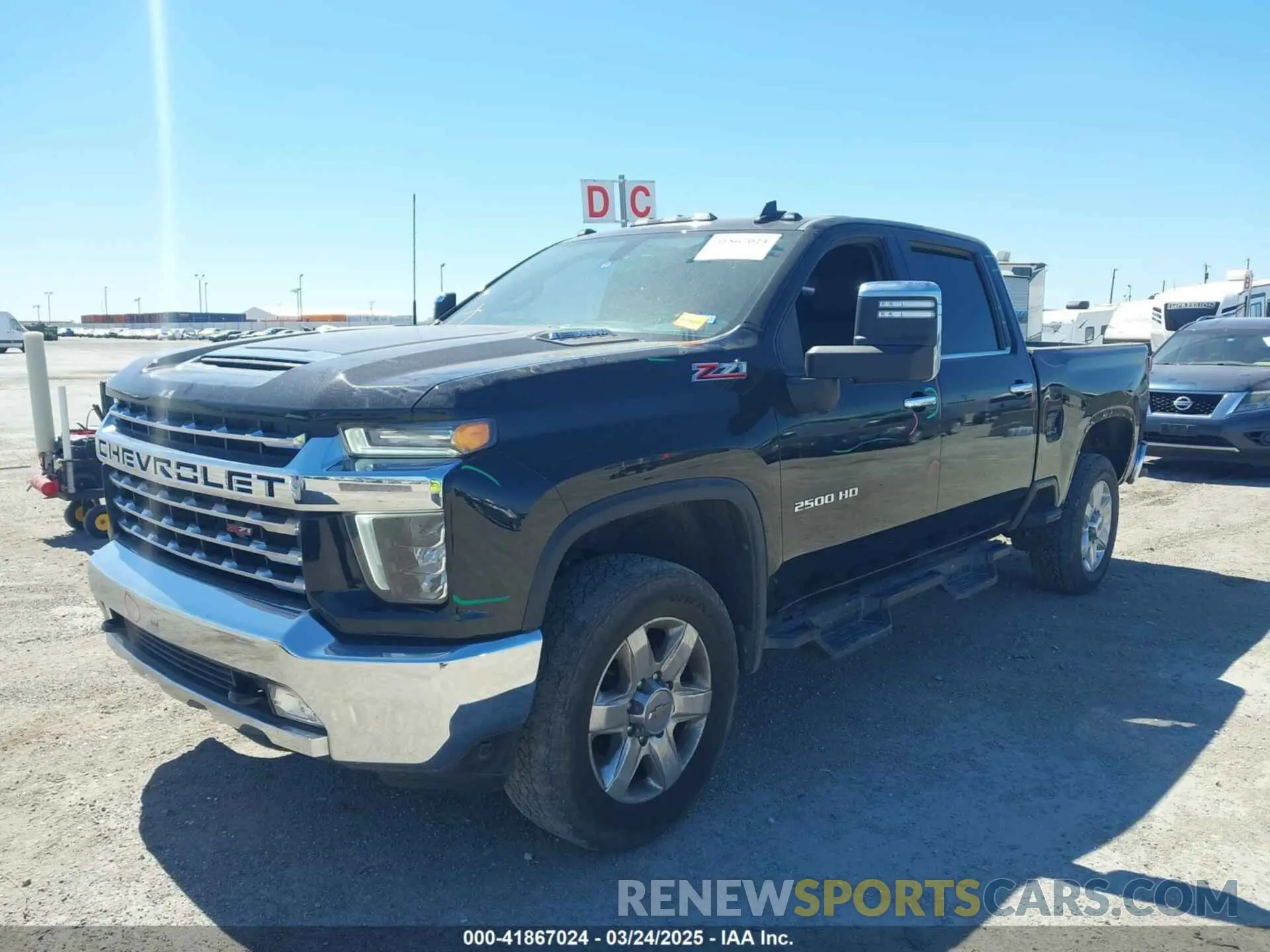 2 Photograph of a damaged car 1GC4YPEY8MF308554 CHEVROLET SILVERADO 2500HD 2021