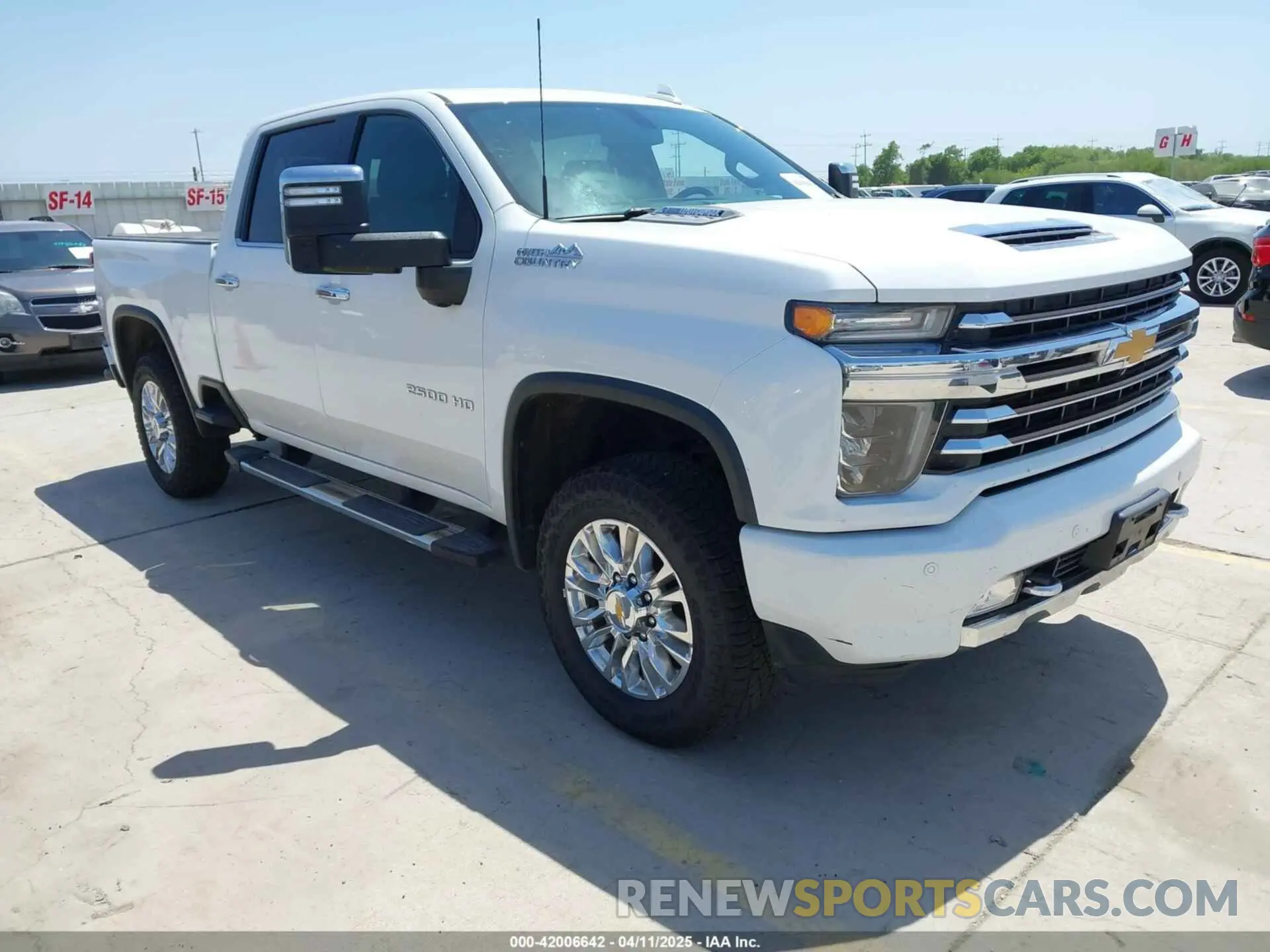 1 Photograph of a damaged car 1GC4YREY3MF184575 CHEVROLET SILVERADO 2500HD 2021
