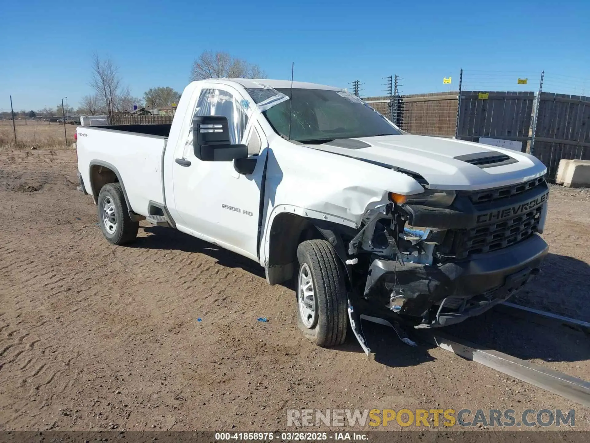 1 Photograph of a damaged car 1GC0YLE74NF344760 CHEVROLET SILVERADO 2500HD 2022