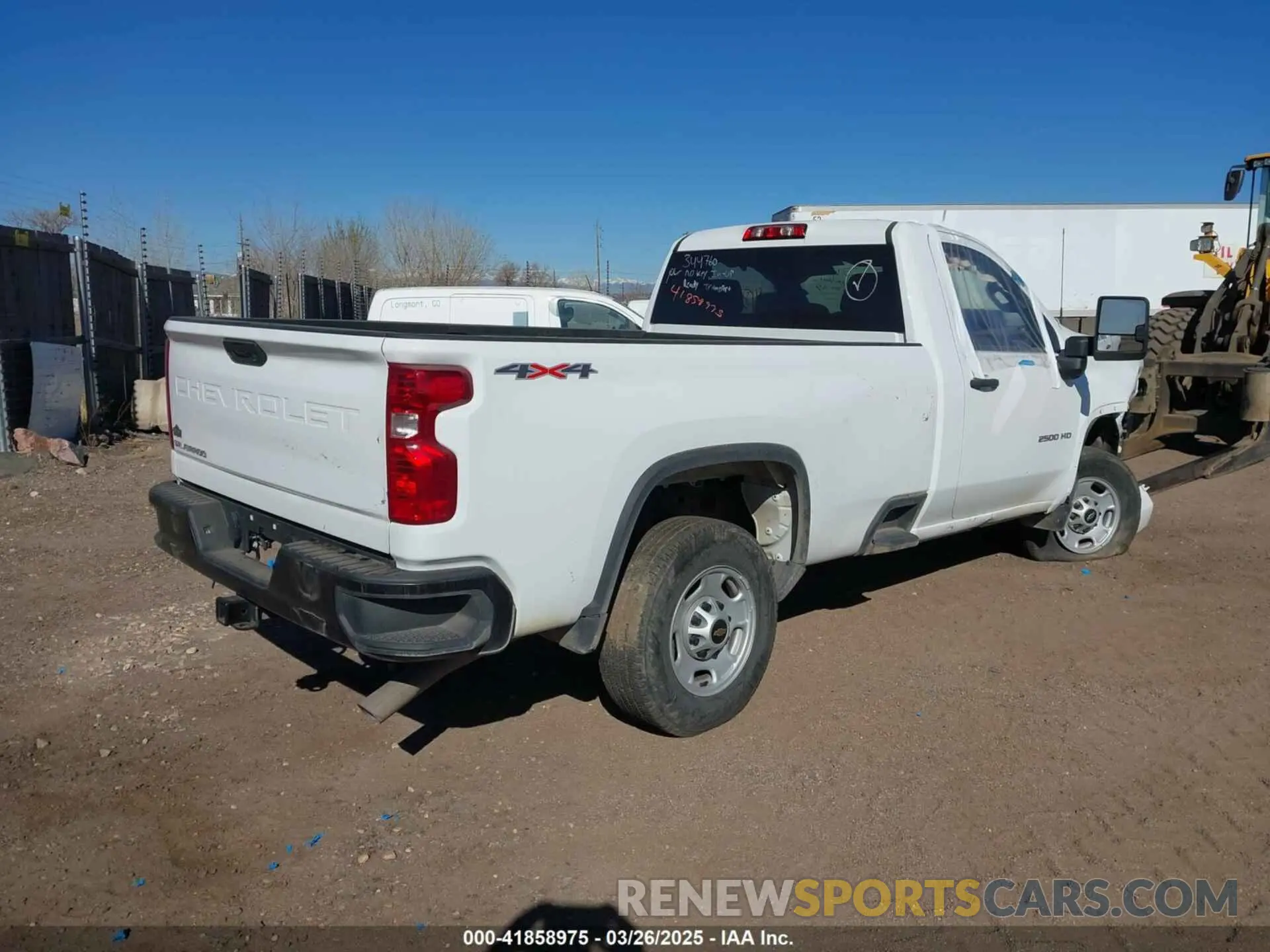 4 Photograph of a damaged car 1GC0YLE74NF344760 CHEVROLET SILVERADO 2500HD 2022