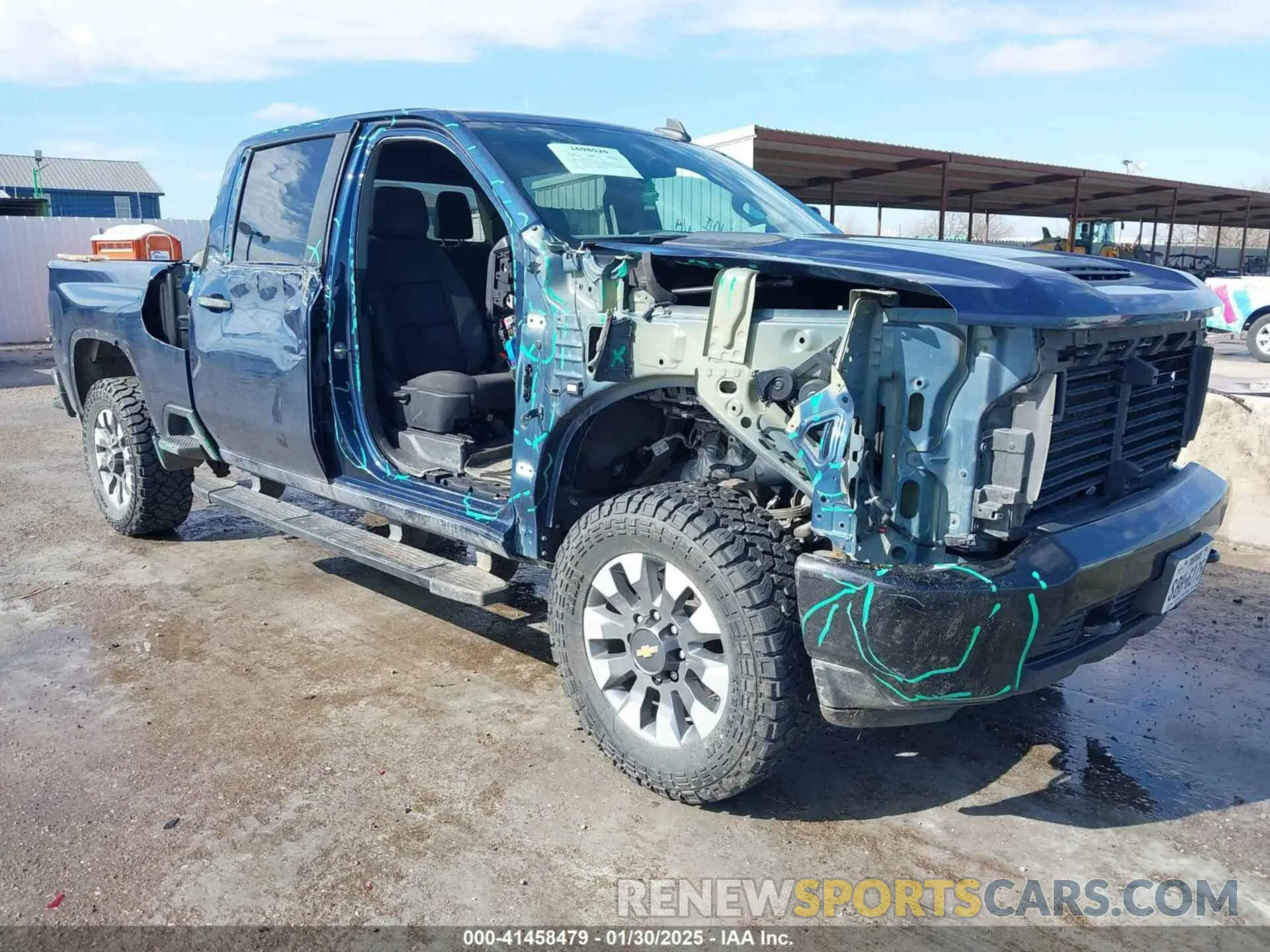 1 Photograph of a damaged car 1GC4YME73NF359998 CHEVROLET SILVERADO 2500HD 2022