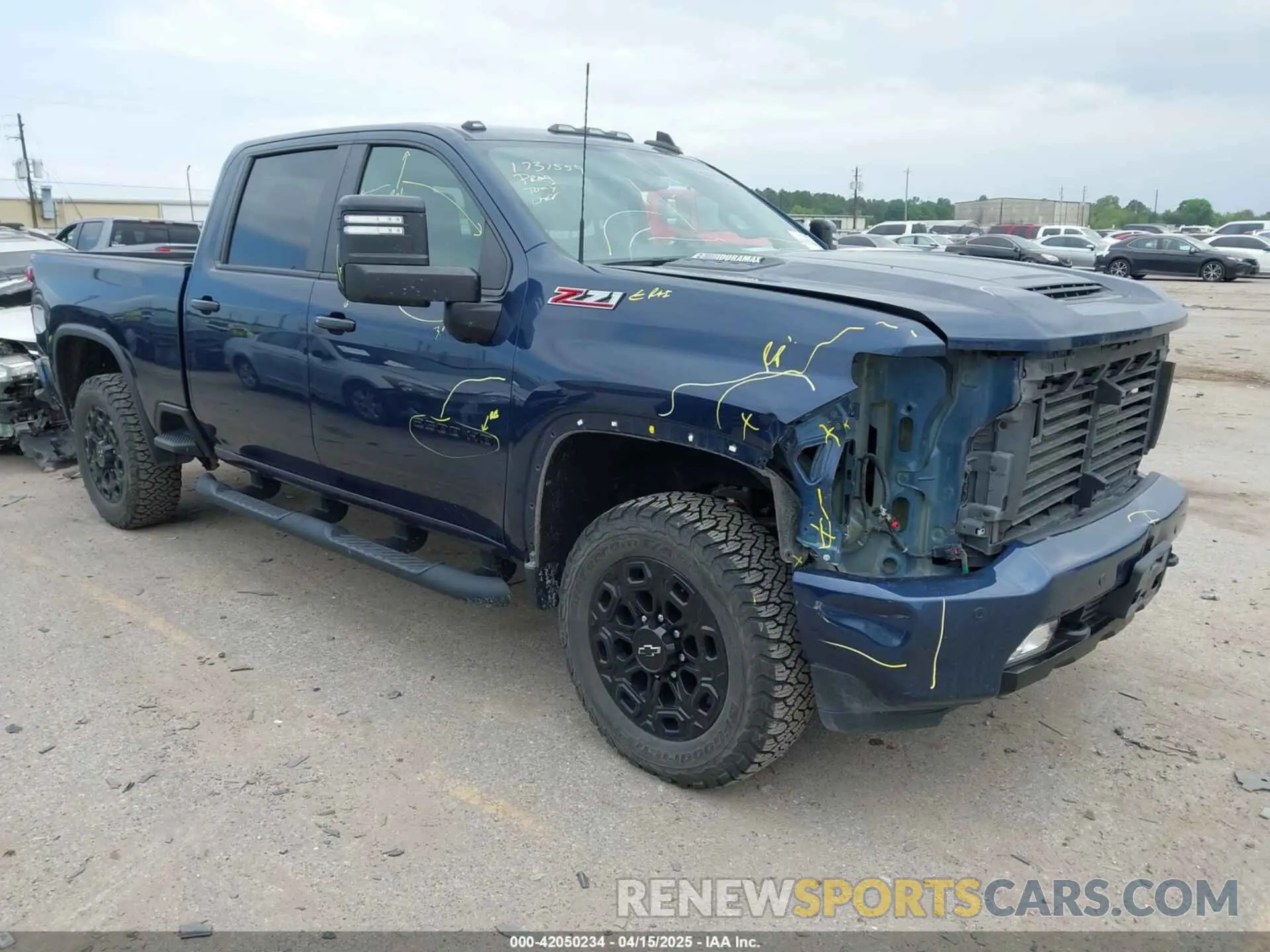 1 Photograph of a damaged car 1GC4YNEY0NF131990 CHEVROLET SILVERADO 2500HD 2022