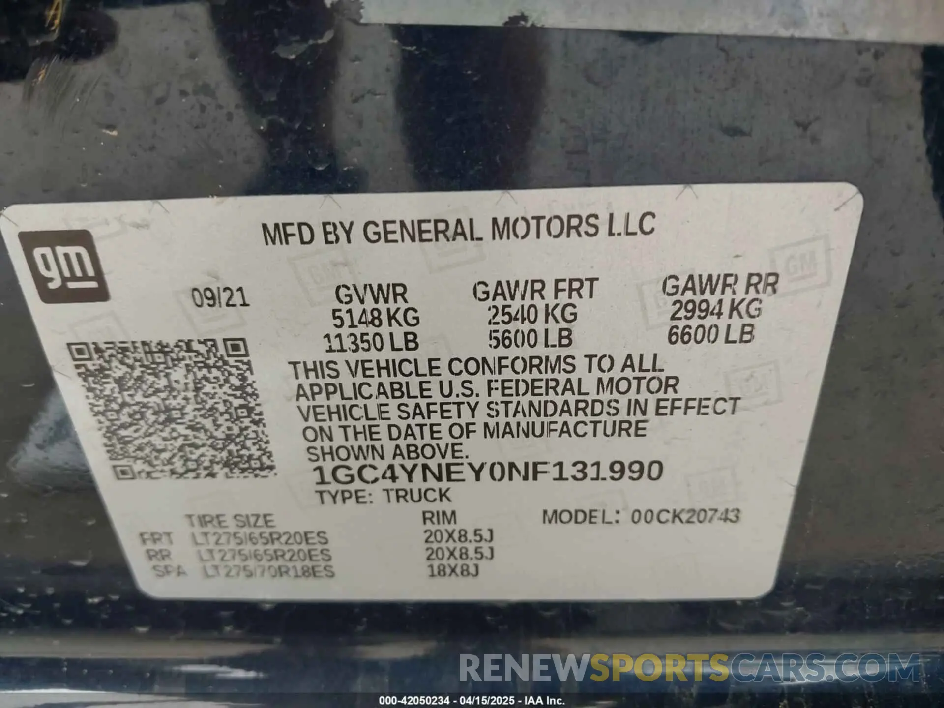 9 Photograph of a damaged car 1GC4YNEY0NF131990 CHEVROLET SILVERADO 2500HD 2022