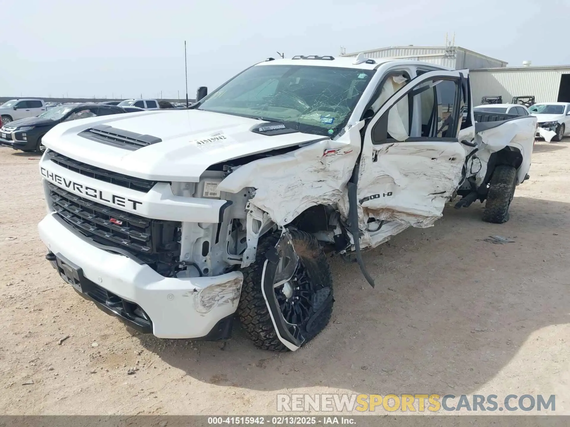 2 Photograph of a damaged car 1GC4YPEY4NF151820 CHEVROLET SILVERADO 2500HD 2022