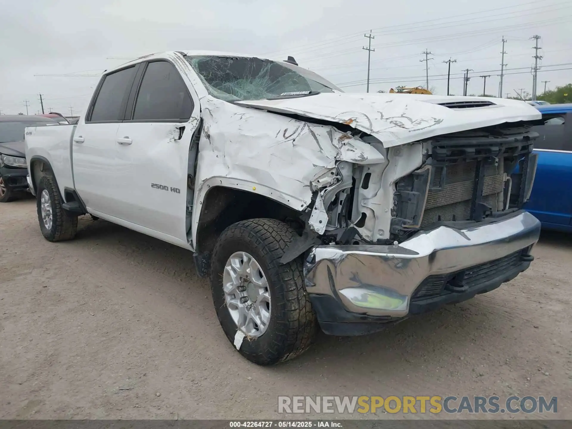 1 Photograph of a damaged car 2GC1YNEYXN1203403 CHEVROLET SILVERADO 2500HD 2022
