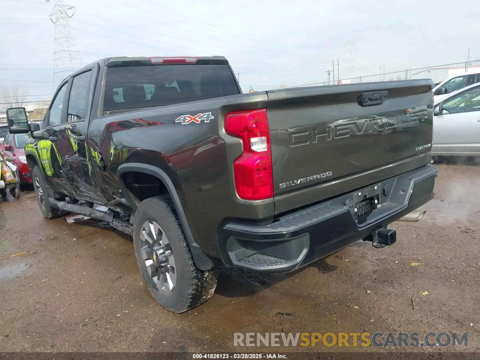 3 Photograph of a damaged car 2GC4YME78N1223955 CHEVROLET SILVERADO 2500HD 2022
