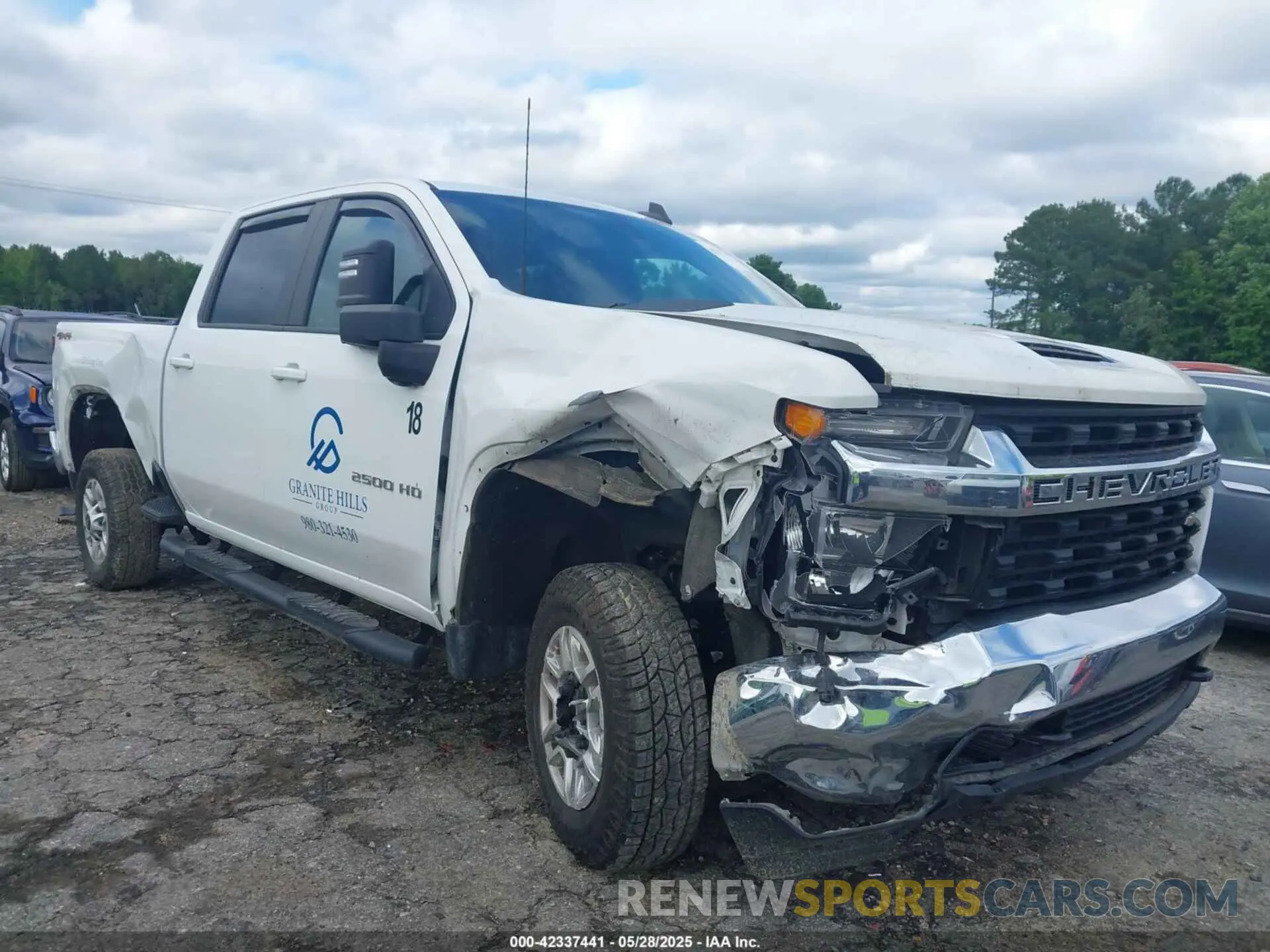 1 Photograph of a damaged car 2GC4YNE72N1218935 CHEVROLET SILVERADO 2500HD 2022