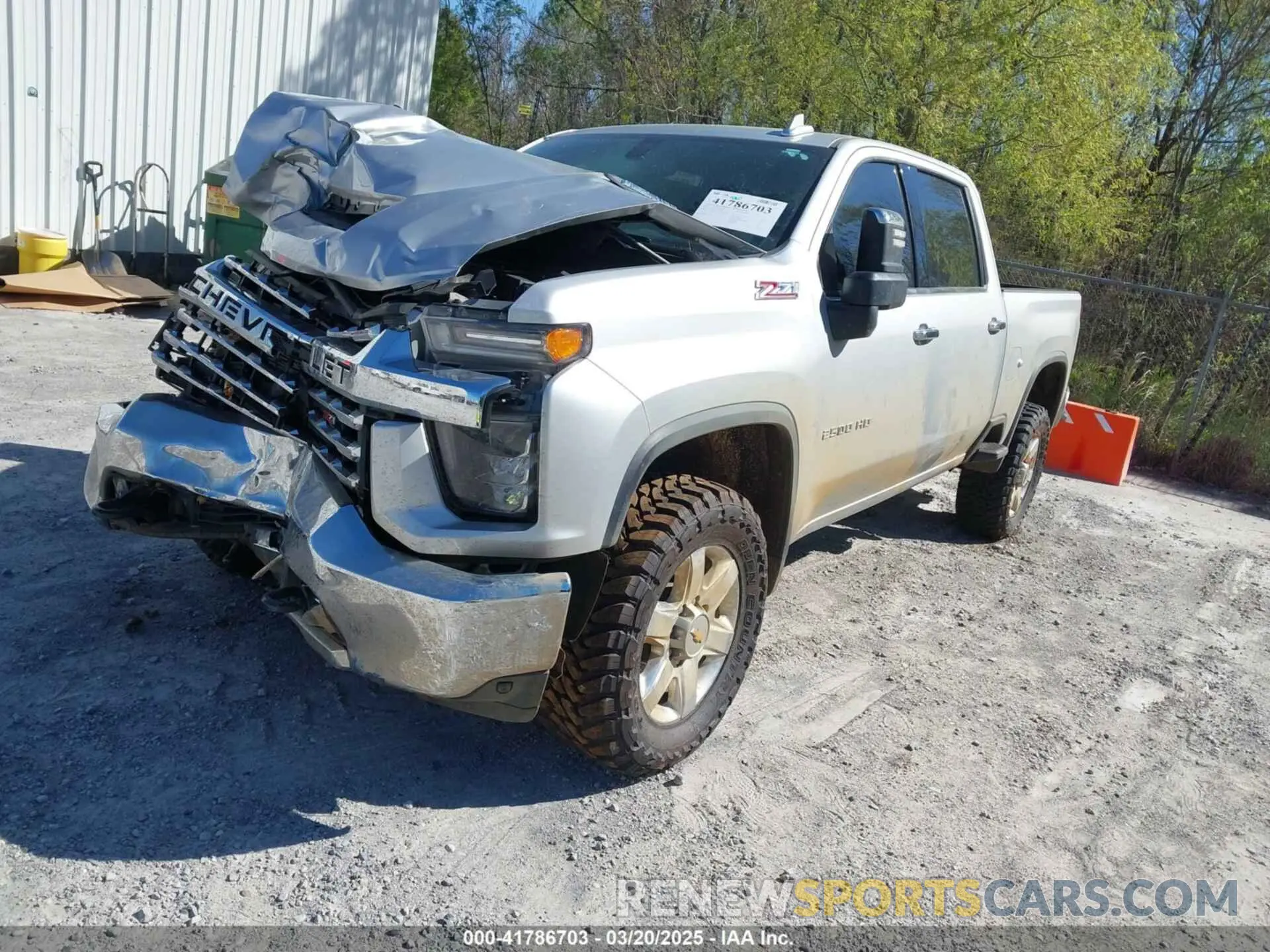 2 Photograph of a damaged car 2GC4YPEY5N1232574 CHEVROLET SILVERADO 2500HD 2022
