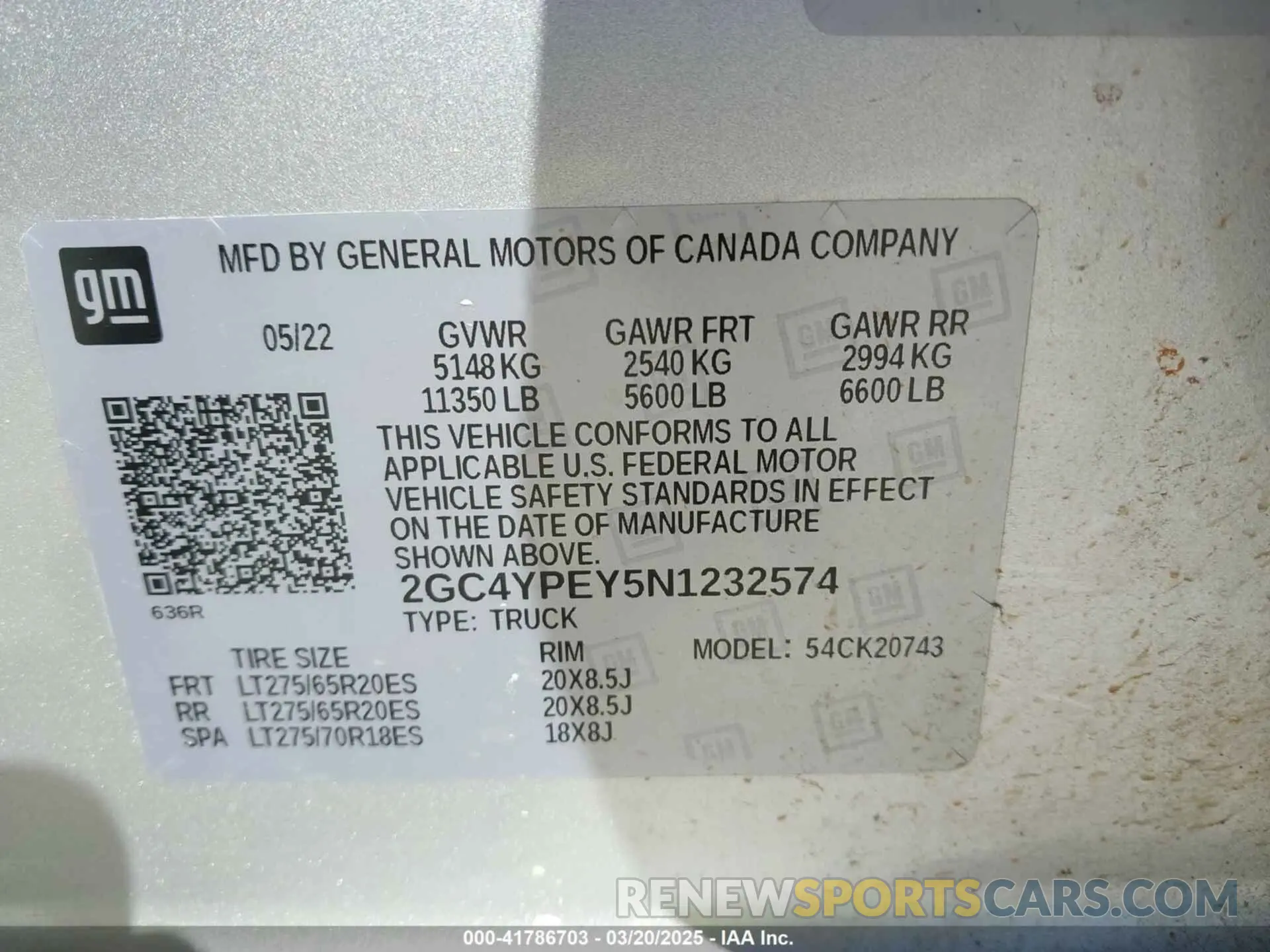 8 Photograph of a damaged car 2GC4YPEY5N1232574 CHEVROLET SILVERADO 2500HD 2022