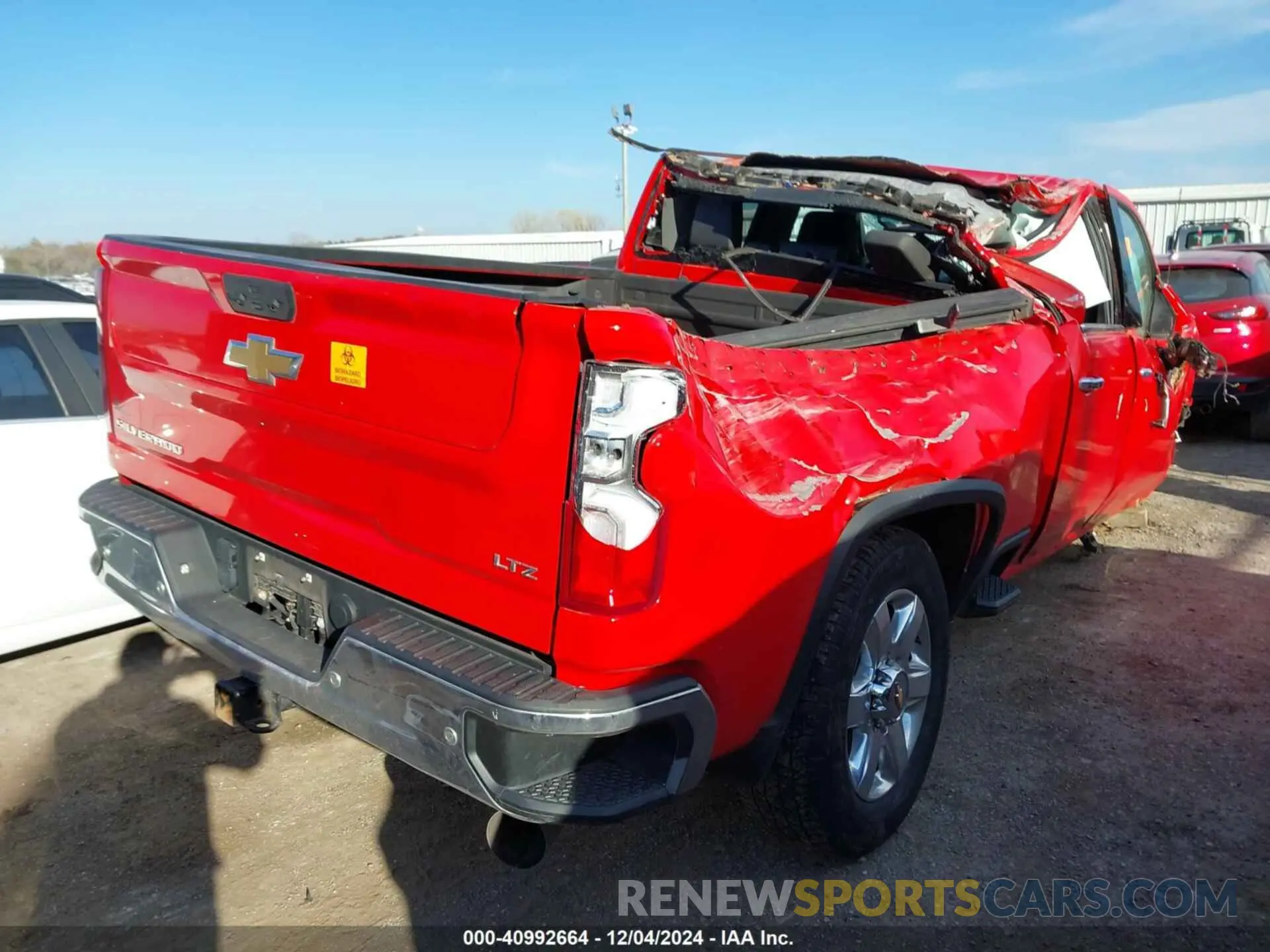 3 Photograph of a damaged car 2GC4YPEY8N1235954 CHEVROLET SILVERADO 2500HD 2022