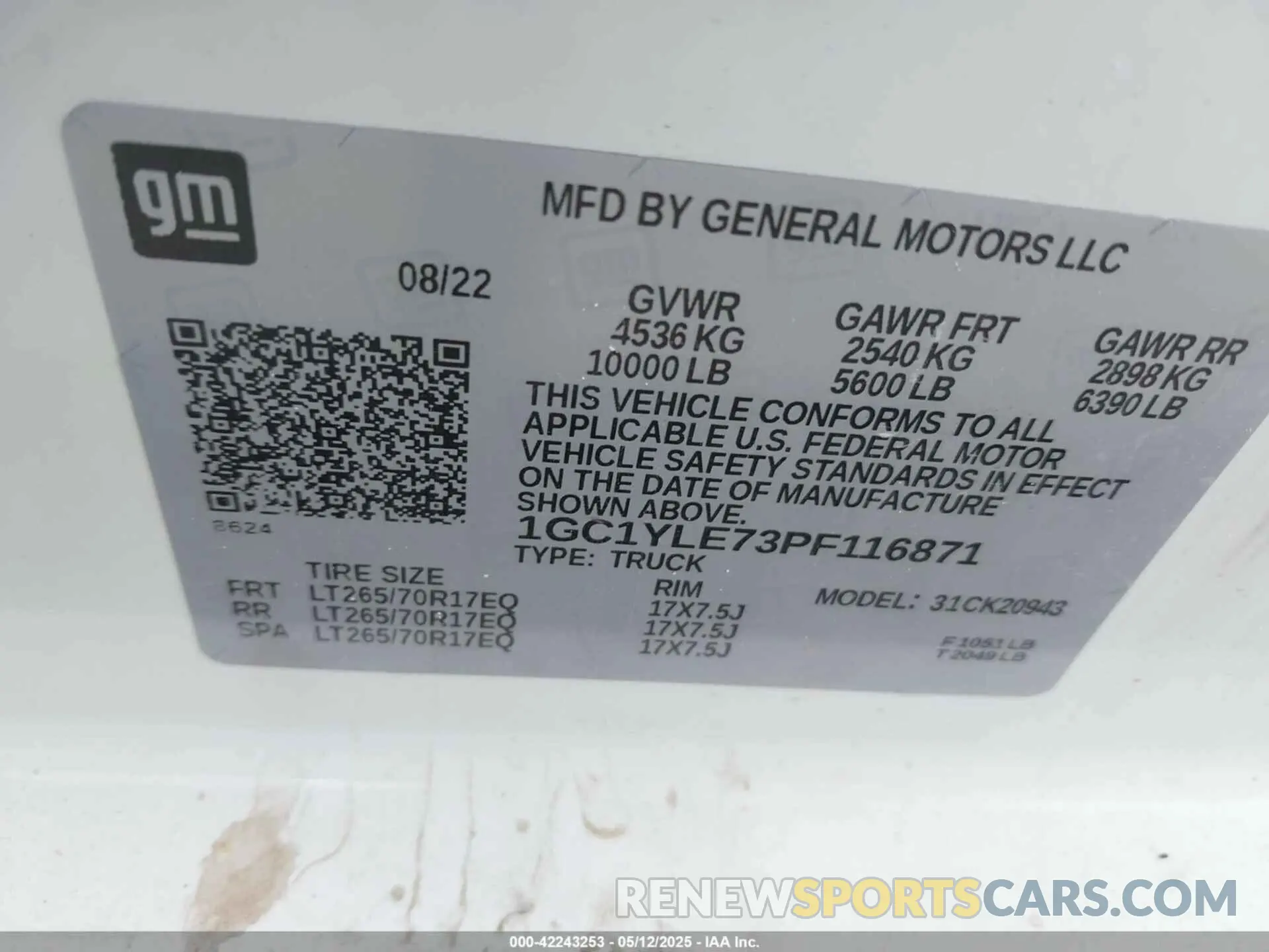 9 Photograph of a damaged car 1GC1YLE73PF116871 CHEVROLET SILVERADO 2500HD 2023