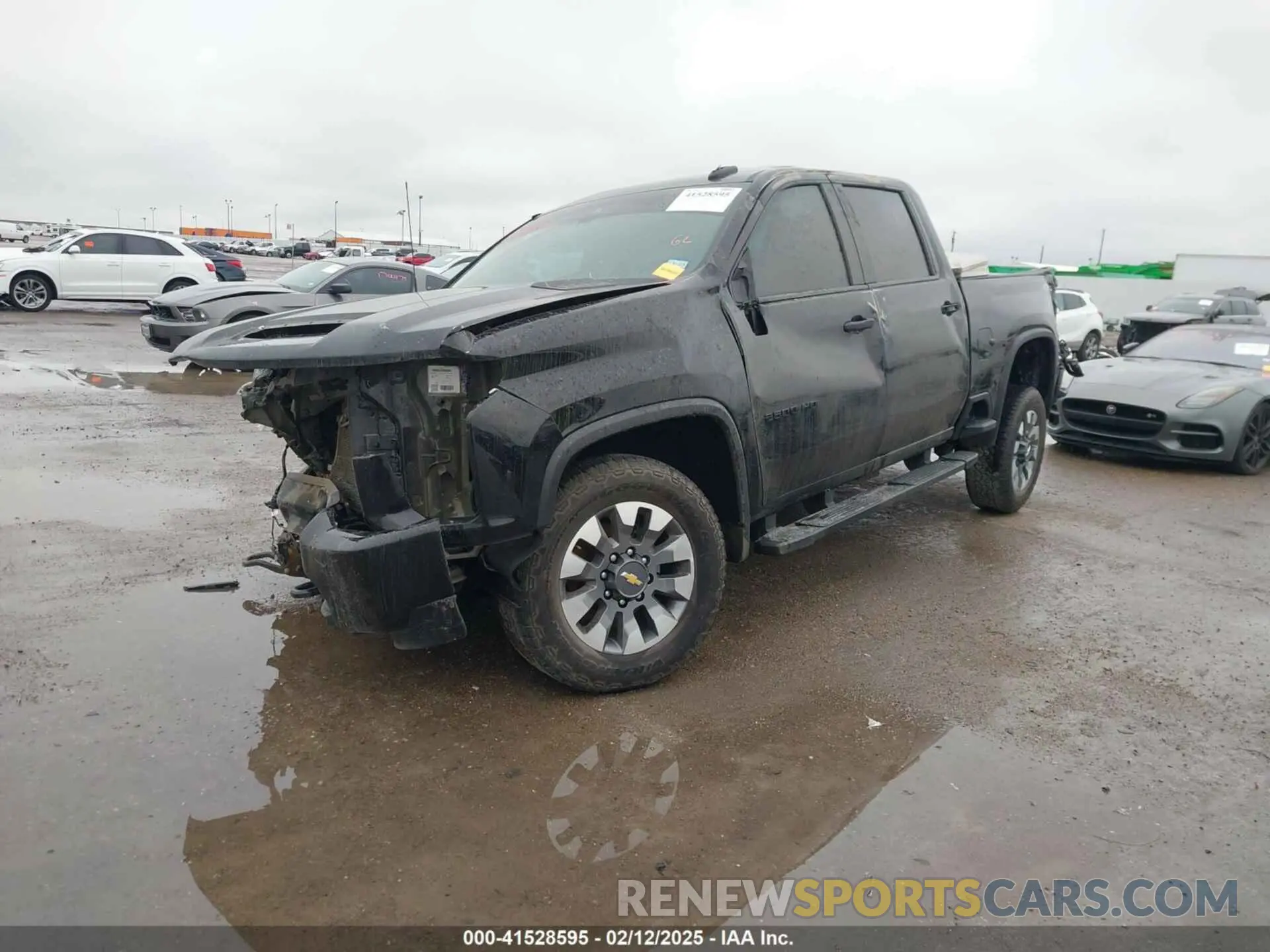 2 Photograph of a damaged car 1GC4YME77PF119887 CHEVROLET SILVERADO 2500HD 2023