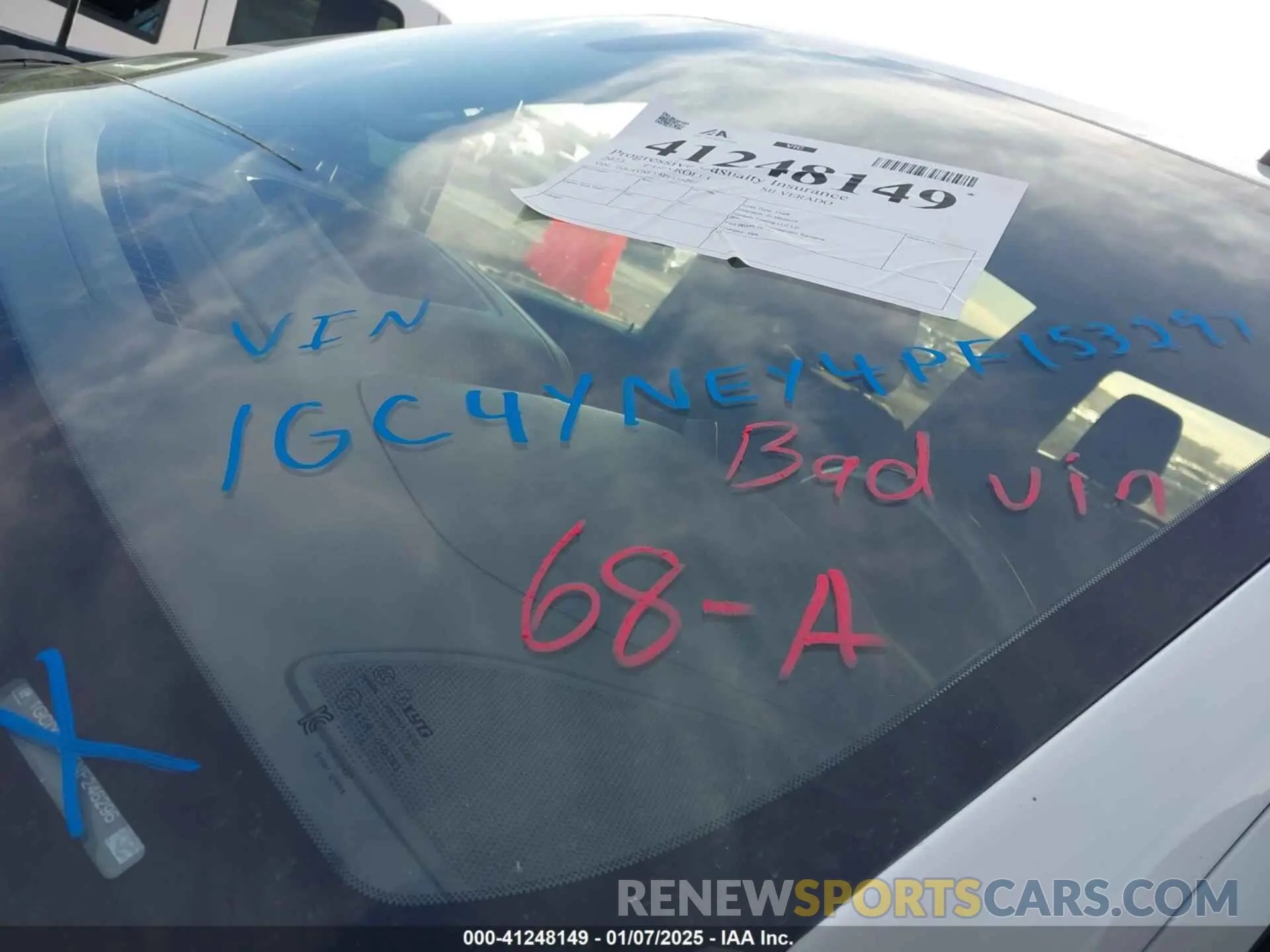 8 Photograph of a damaged car 1GC4YNEY4PF153297 CHEVROLET SILVERADO 2500HD 2023