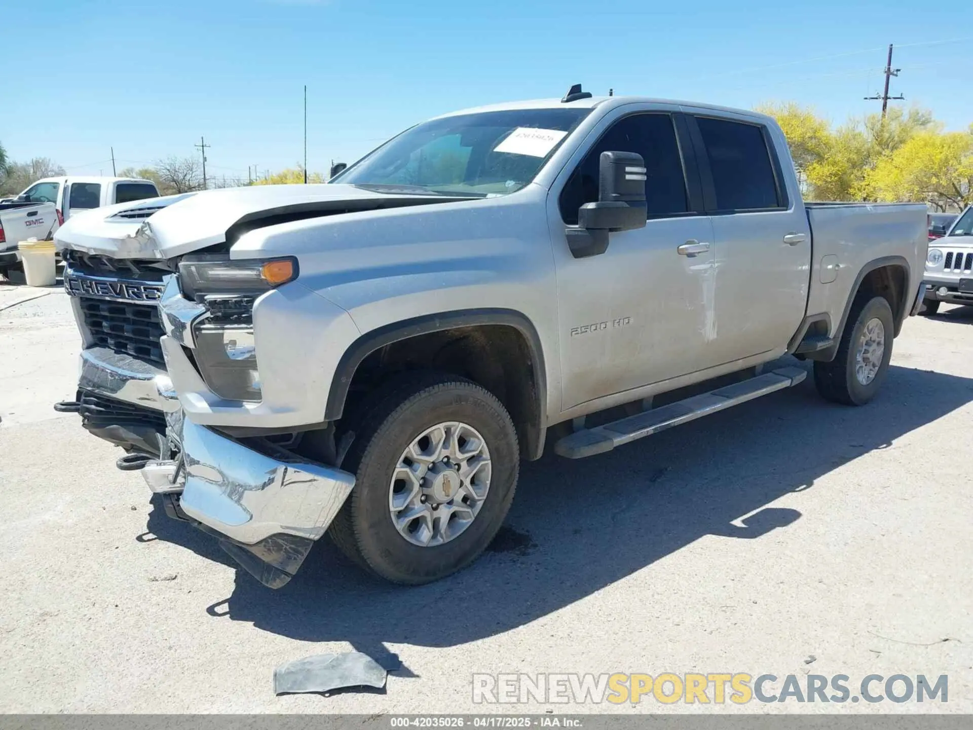 2 Photograph of a damaged car 2GC4WNE75P1723375 CHEVROLET SILVERADO 2500HD 2023
