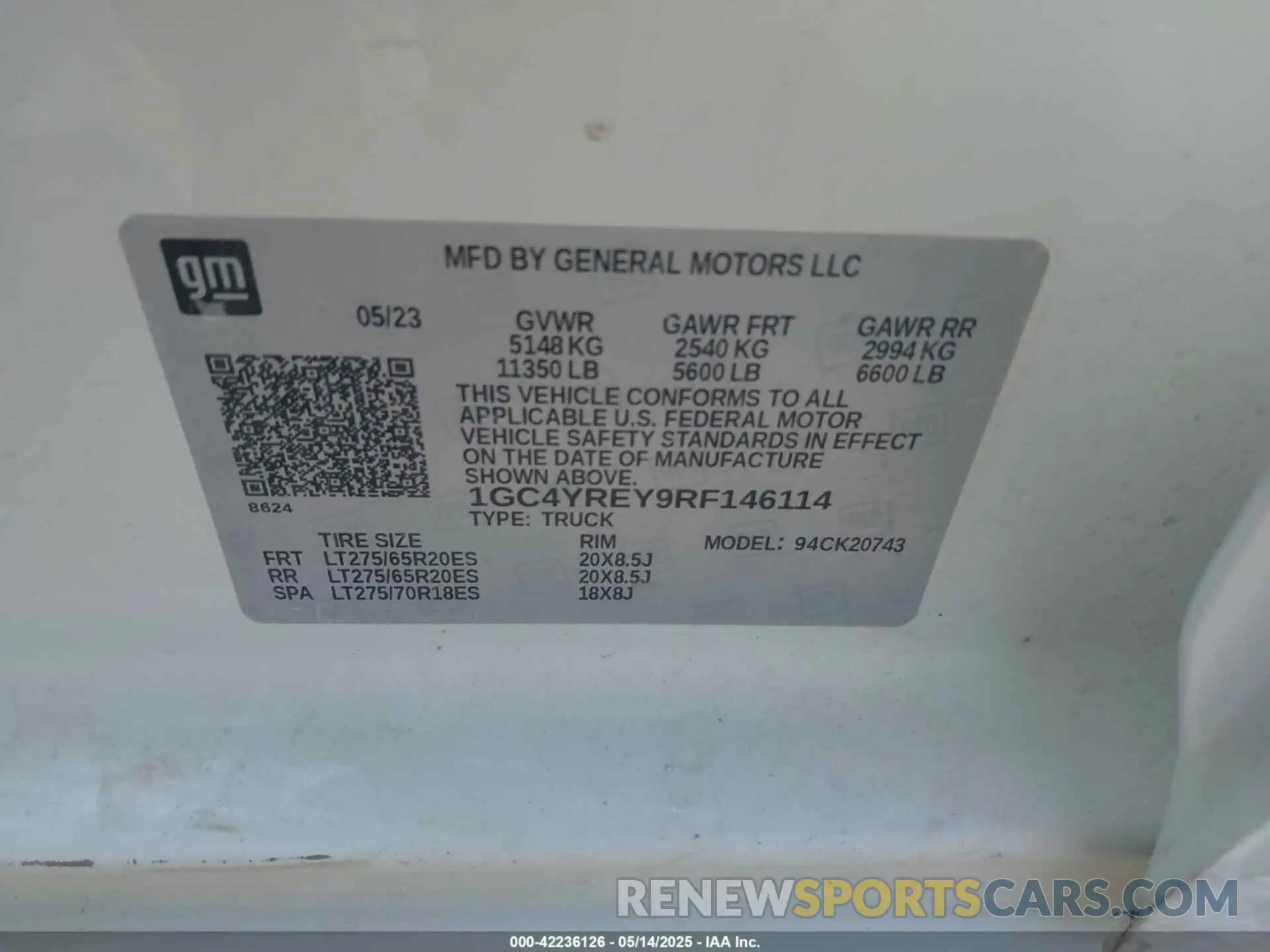 9 Photograph of a damaged car 1GC4YREY9RF146114 CHEVROLET SILVERADO 2500HD 2024