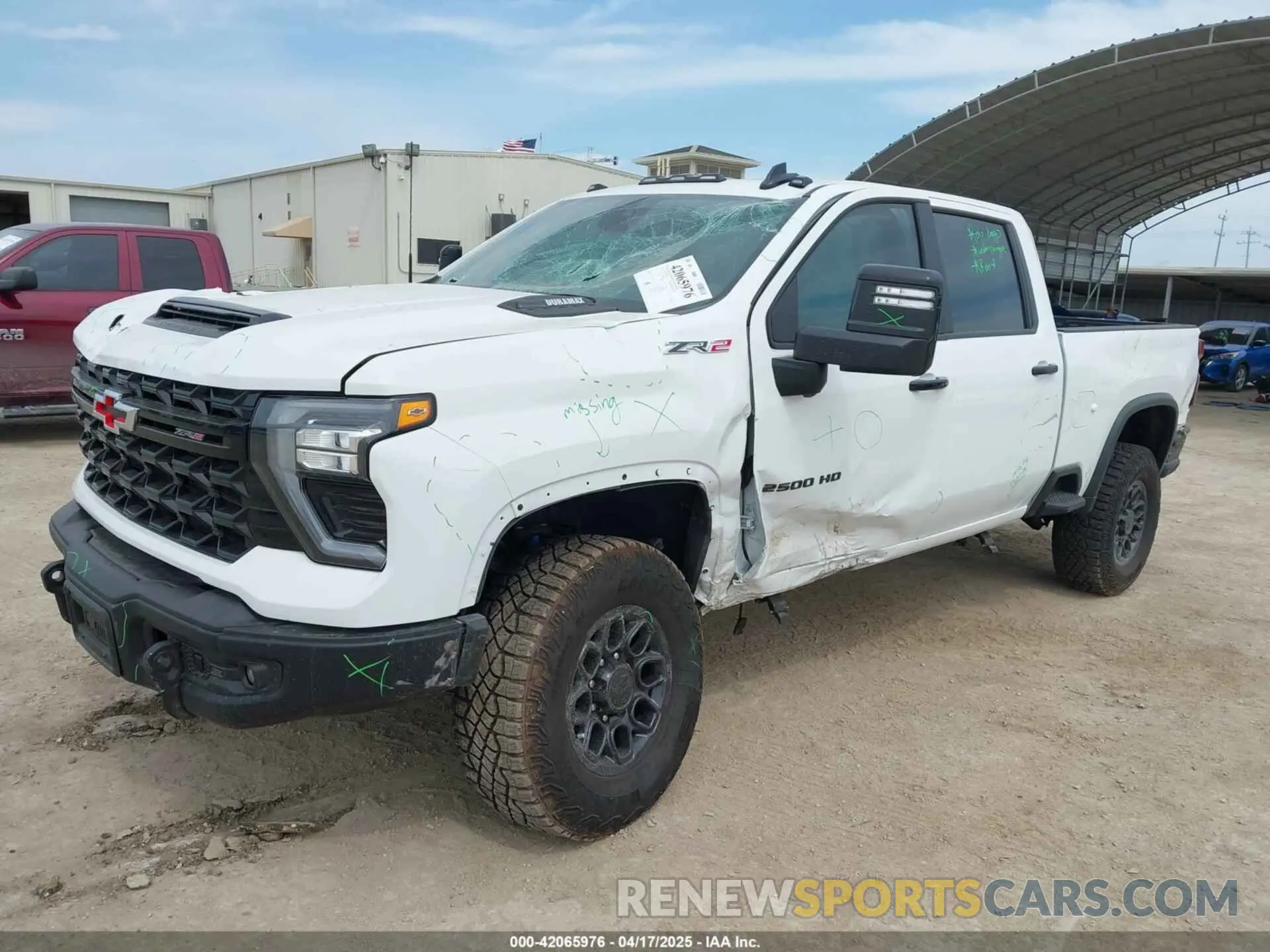 2 Photograph of a damaged car 1GC4YYEY9RF440980 CHEVROLET SILVERADO 2500HD 2024