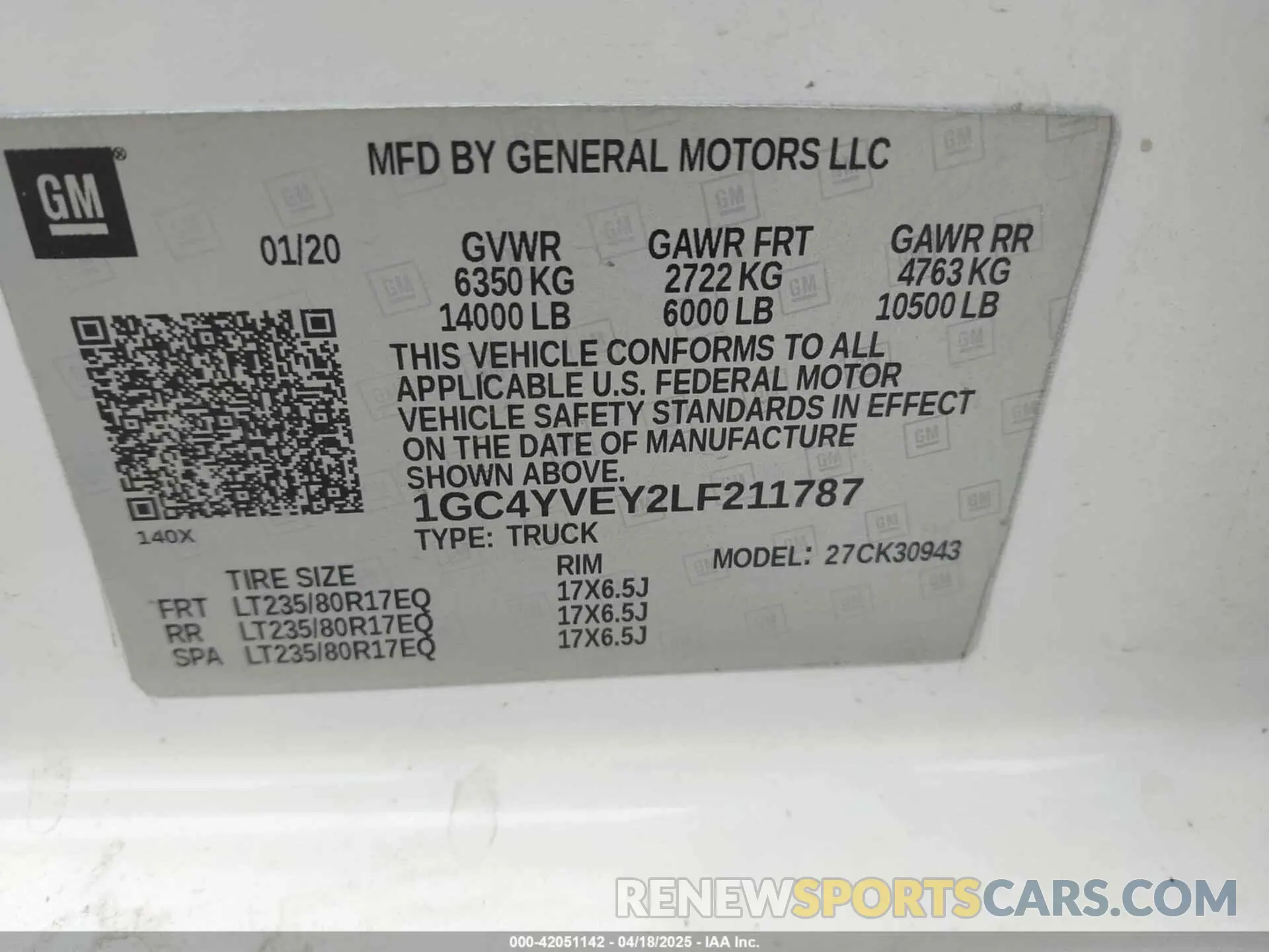 9 Photograph of a damaged car 1GC4YVEY2LF211787 CHEVROLET SILVERADO 3500HD 2020