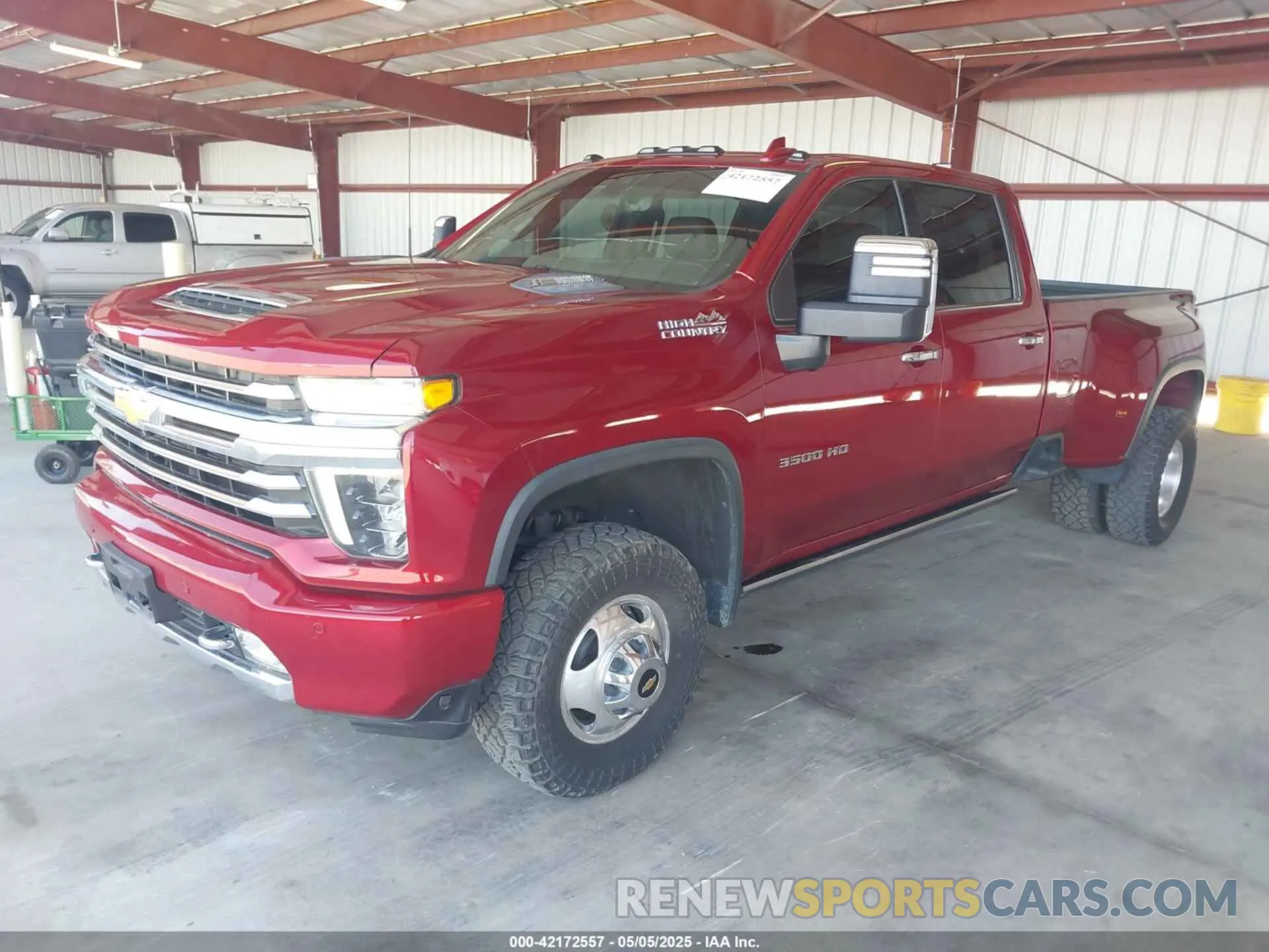 2 Photograph of a damaged car 1GC4YVEYXMF190754 CHEVROLET SILVERADO 3500HD 2021