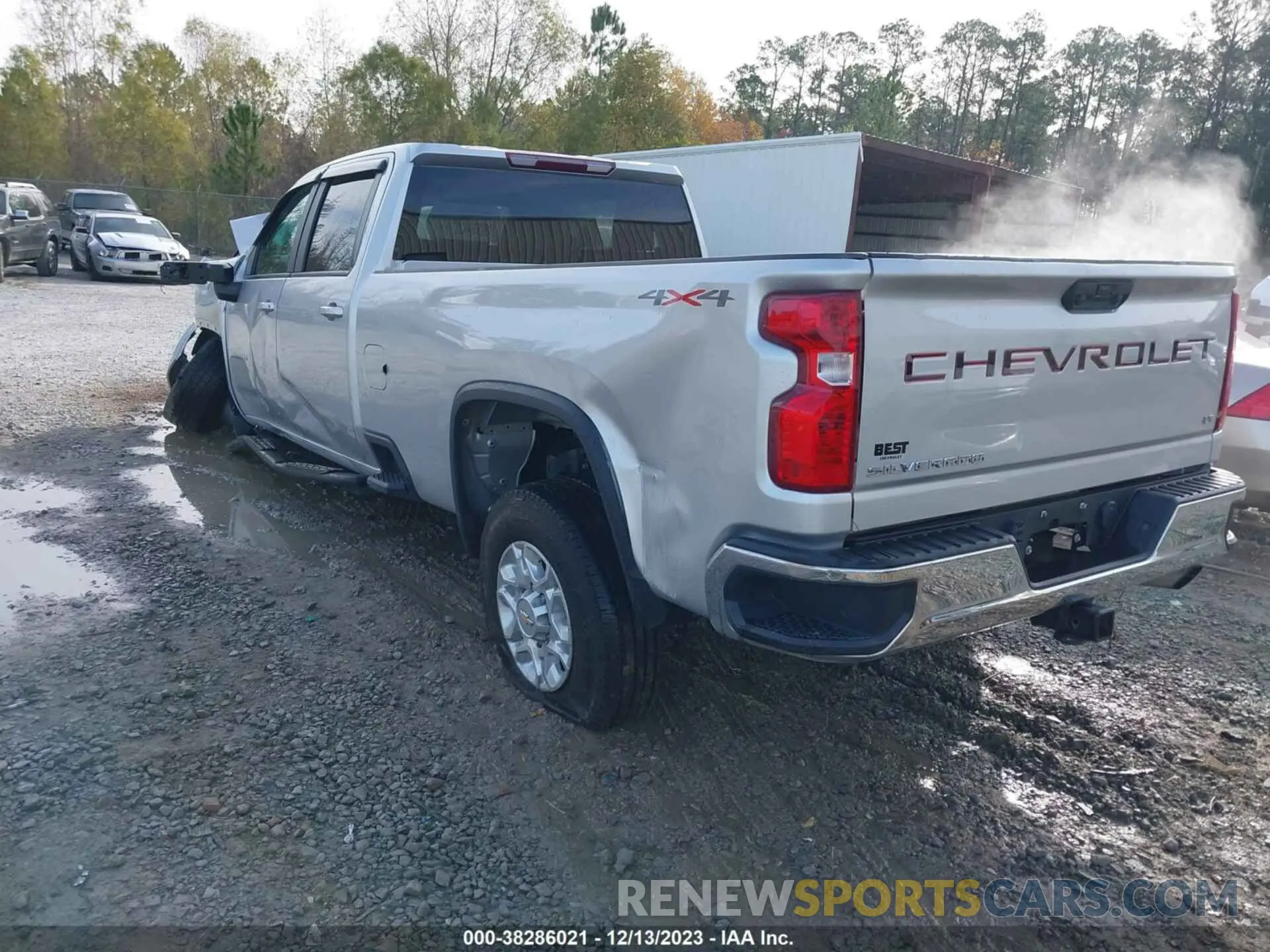 3 Photograph of a damaged car 1GC4YTE74NF197129 CHEVROLET SILVERADO 3500HD 2022