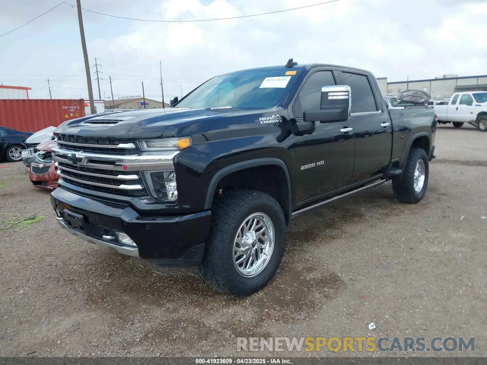 2 Photograph of a damaged car 1GC4YVEY6NF236324 CHEVROLET SILVERADO 3500HD 2022