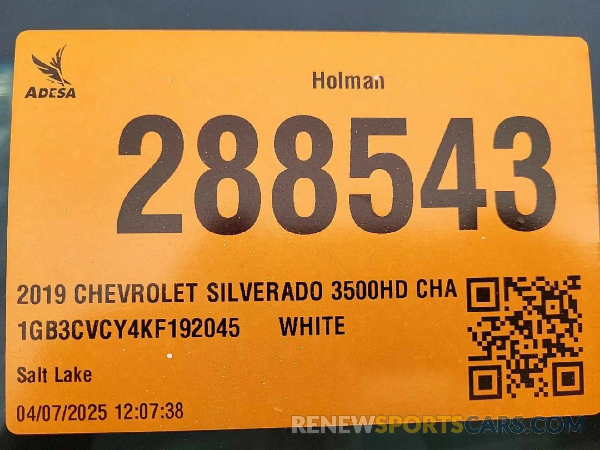 9 Photograph of a damaged car 1GB3CVCY4KF192045 CHEVROLET SILVERADO 3500HD CHASSIS 2019