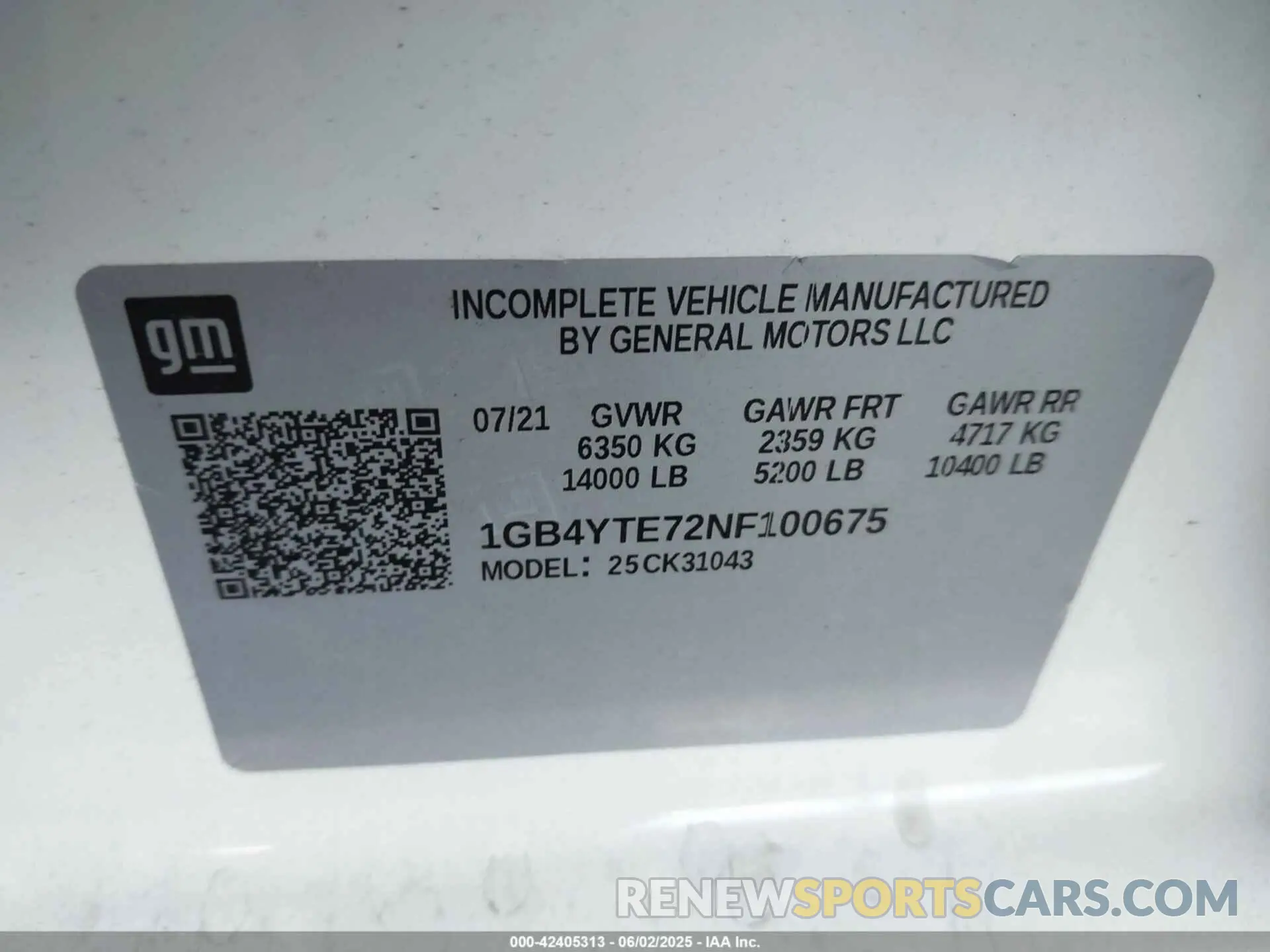 9 Photograph of a damaged car 1GB4YTE72NF100675 CHEVROLET SILVERADO 3500HD CHASSIS 2022