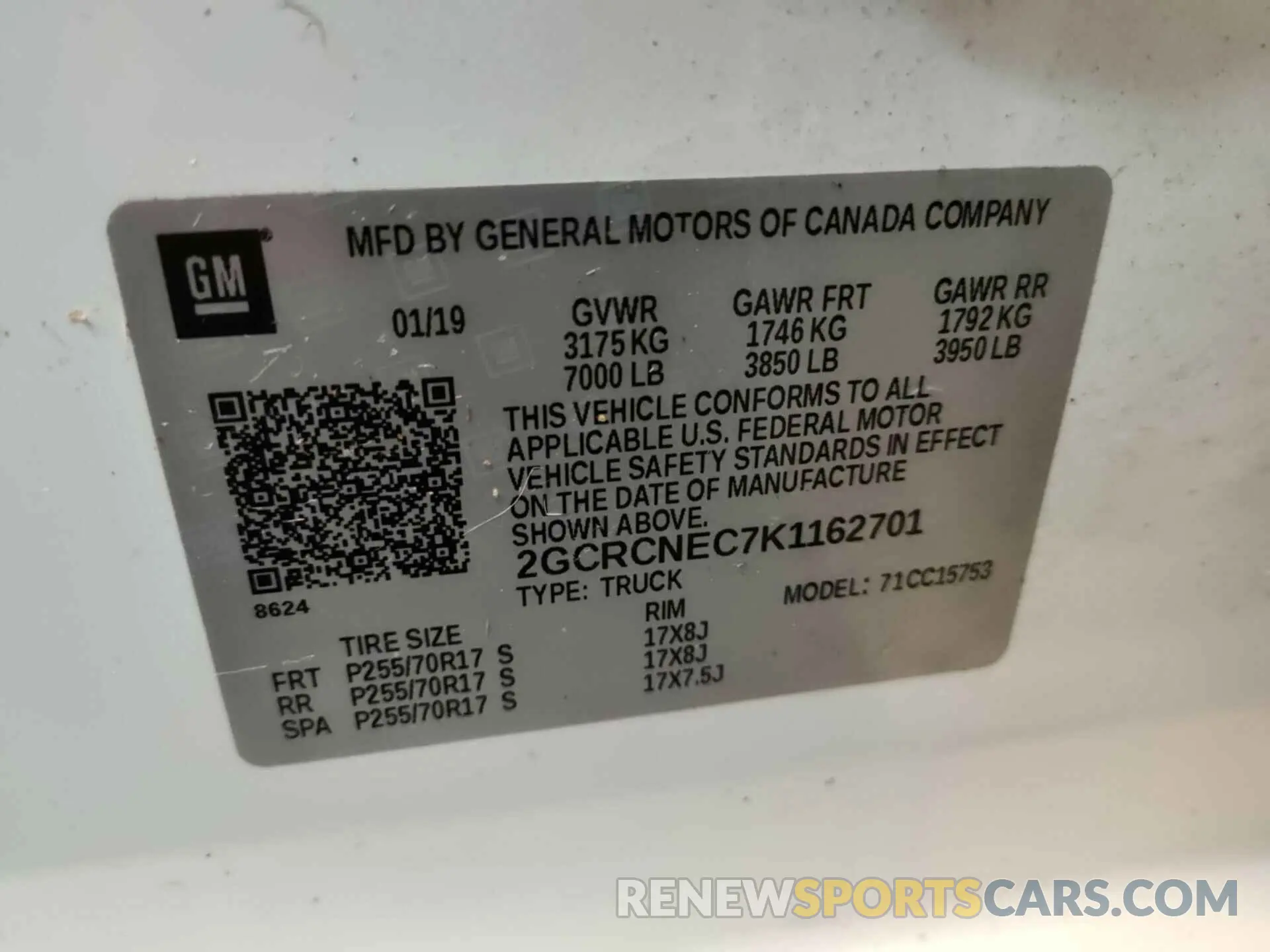 22 Photograph of a damaged car 2GCRCNEC7K1162701 CHEVROLET SILVERADO LD 2019
