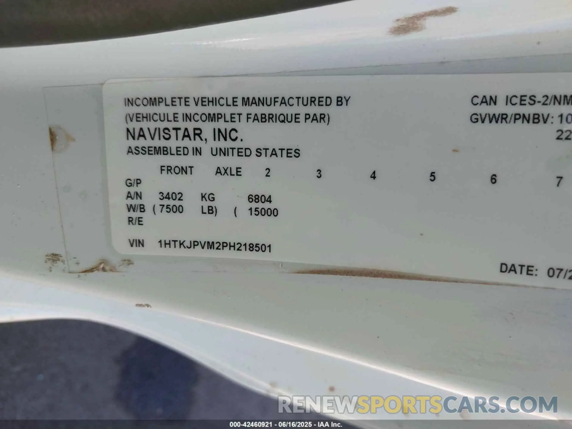 8 Photograph of a damaged car 1HTKJPVM2PH218501 CHEVROLET SILVERADO MD 2023