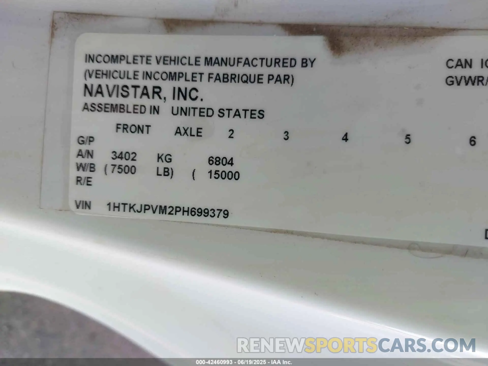 8 Photograph of a damaged car 1HTKJPVM2PH699379 CHEVROLET SILVERADO MD 2023