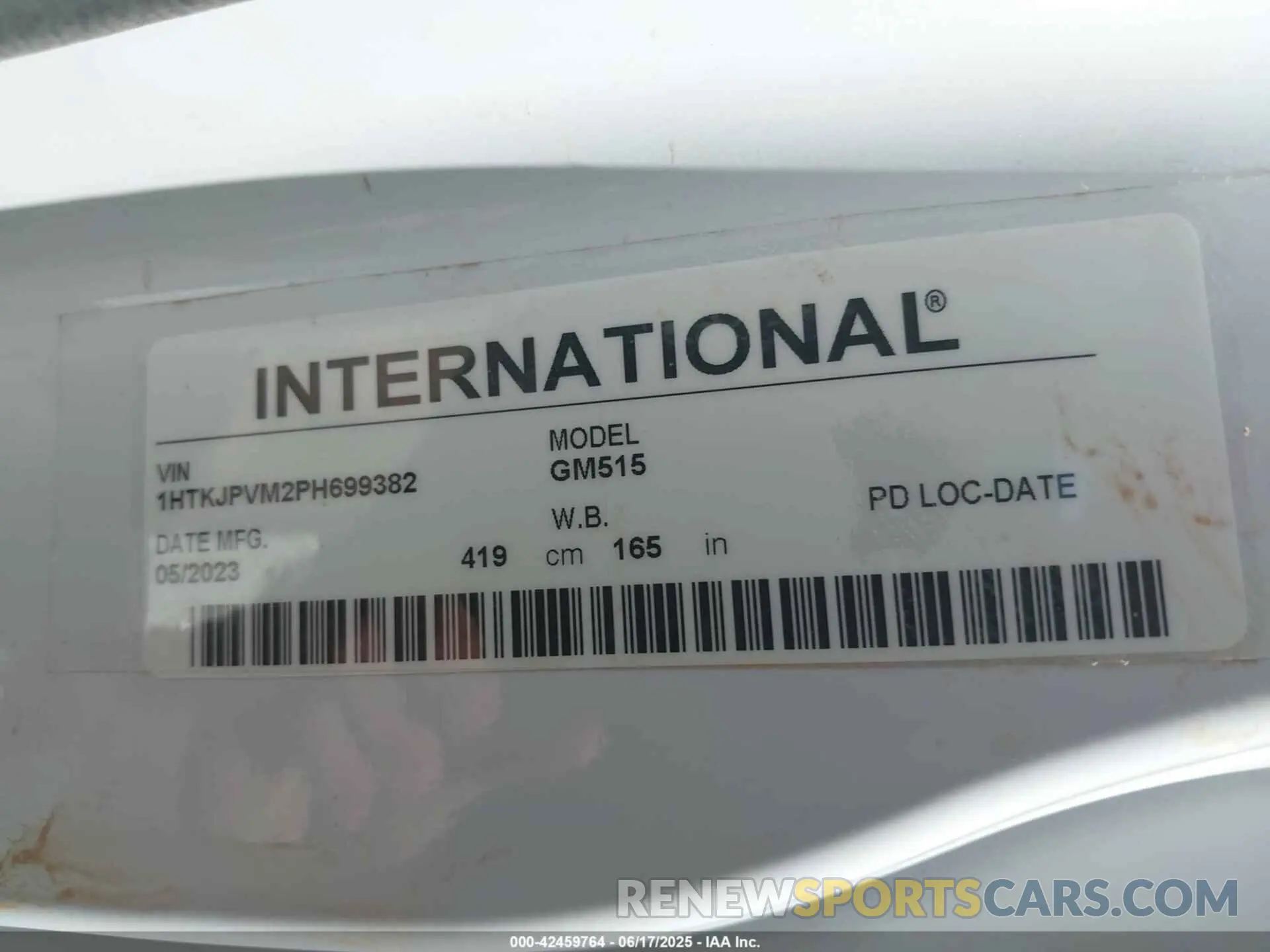 8 Photograph of a damaged car 1HTKJPVM2PH699382 CHEVROLET SILVERADO MD 2023