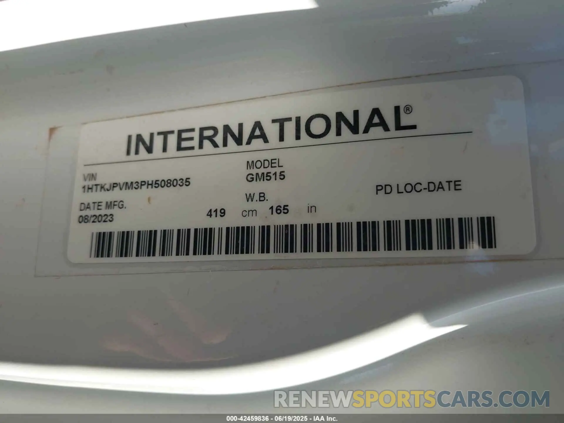 8 Photograph of a damaged car 1HTKJPVM3PH508035 CHEVROLET SILVERADO MD 2023