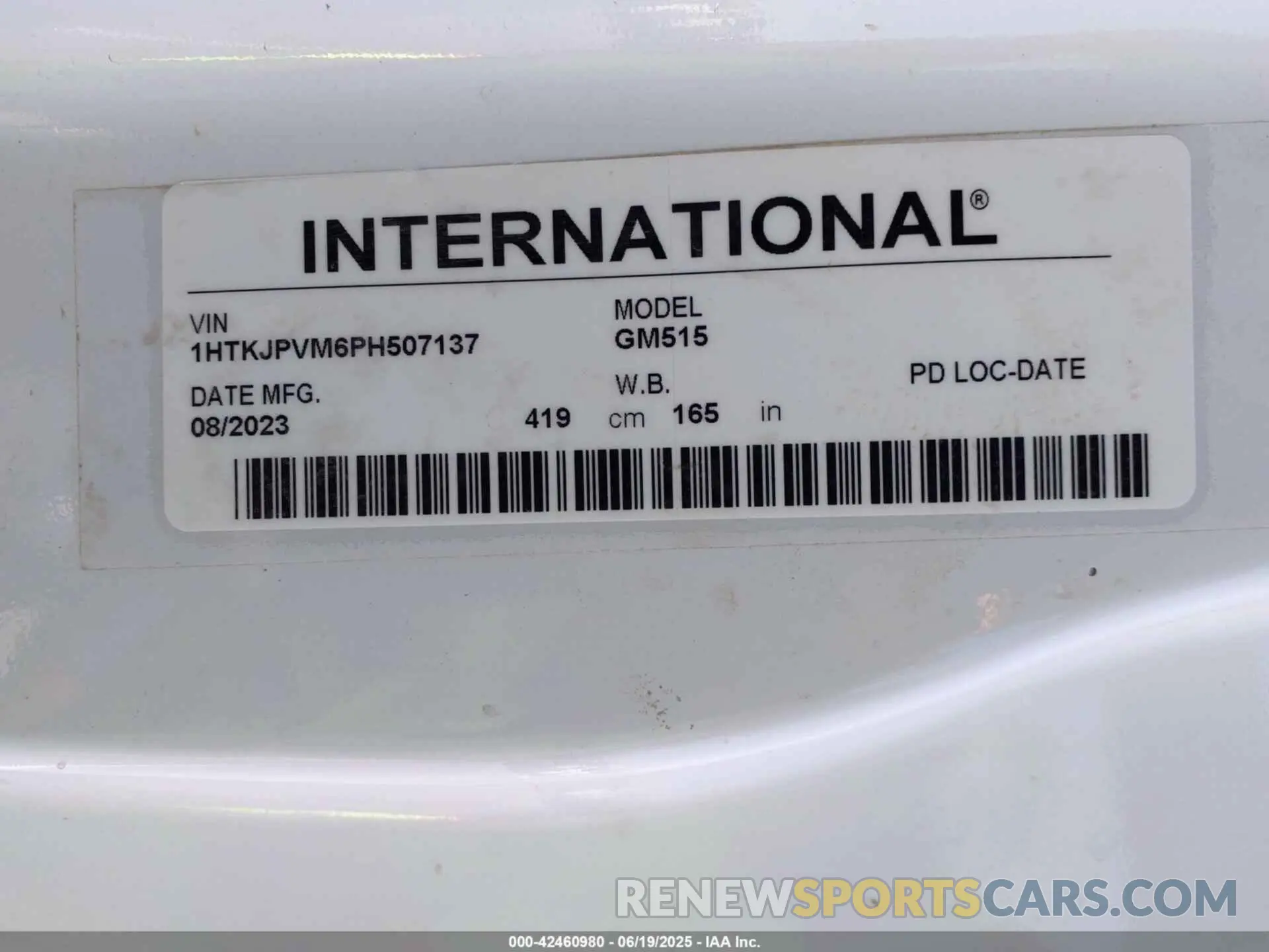 8 Photograph of a damaged car 1HTKJPVM6PH507137 CHEVROLET SILVERADO MD 2023