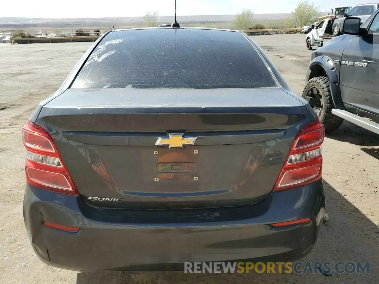 6 Photograph of a damaged car 1G1JB5SB3K4136220 CHEVROLET SONIC 2019