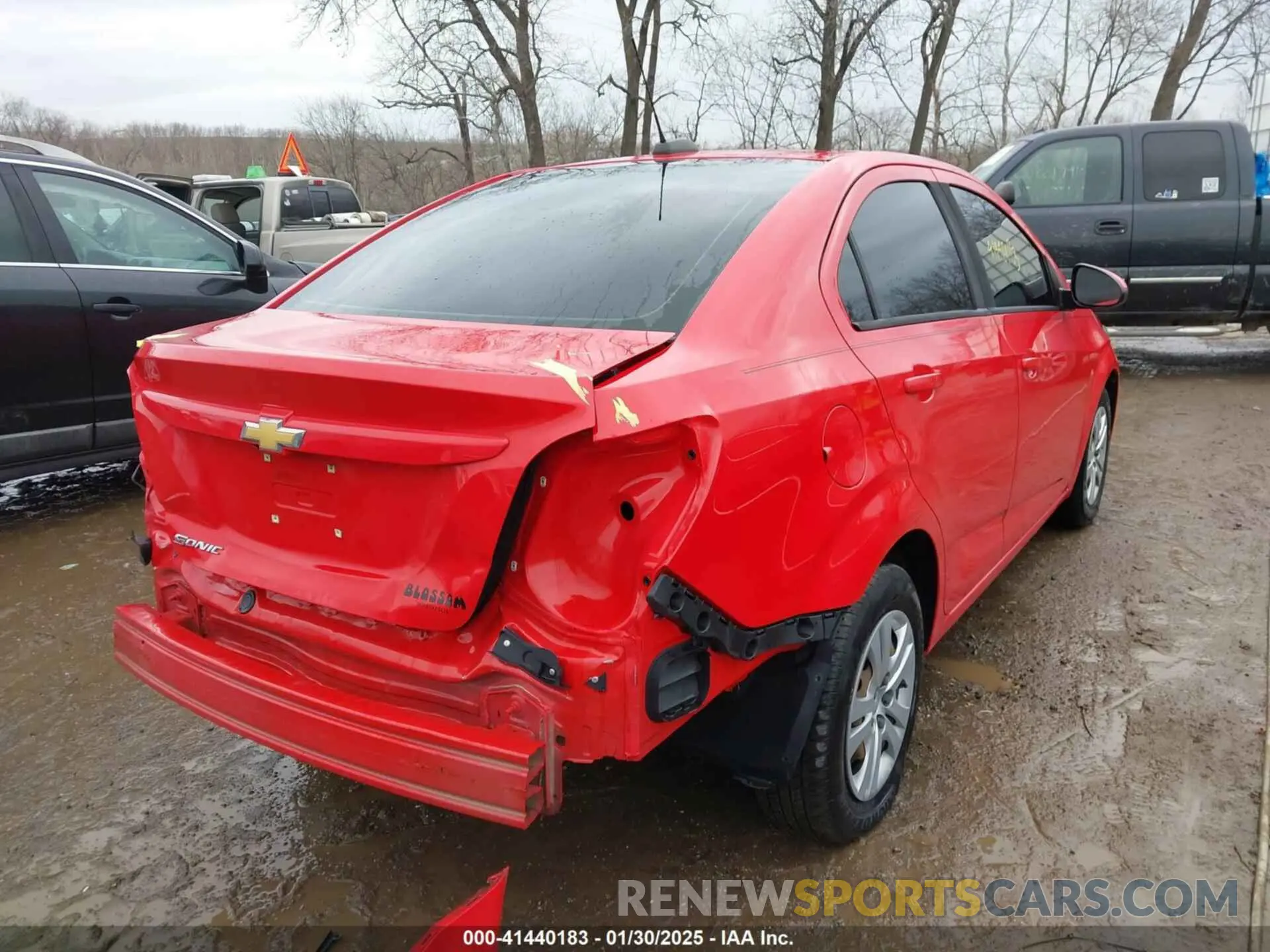 4 Photograph of a damaged car 1G1JB5SB8K4134866 CHEVROLET SONIC 2019