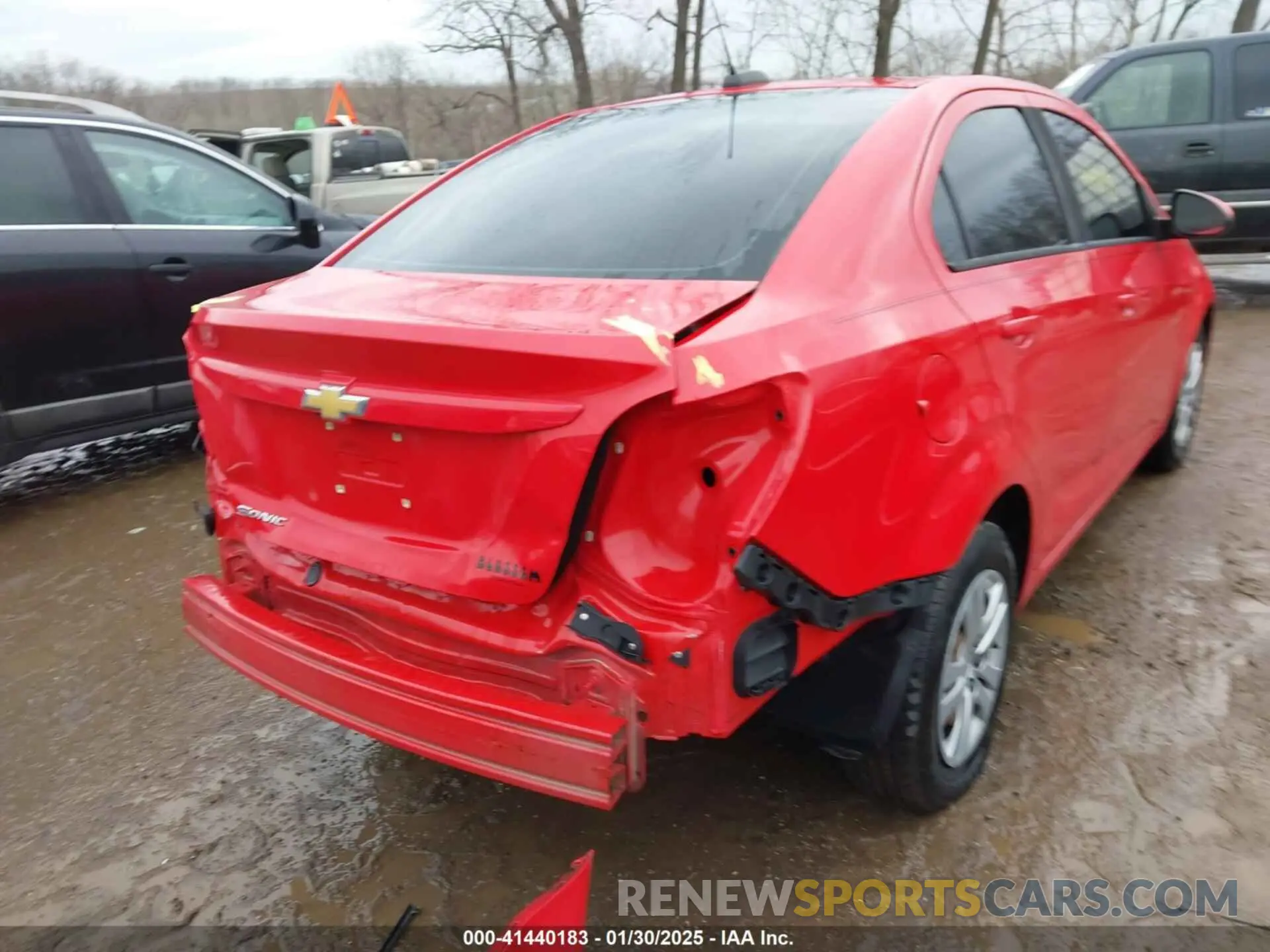 6 Photograph of a damaged car 1G1JB5SB8K4134866 CHEVROLET SONIC 2019