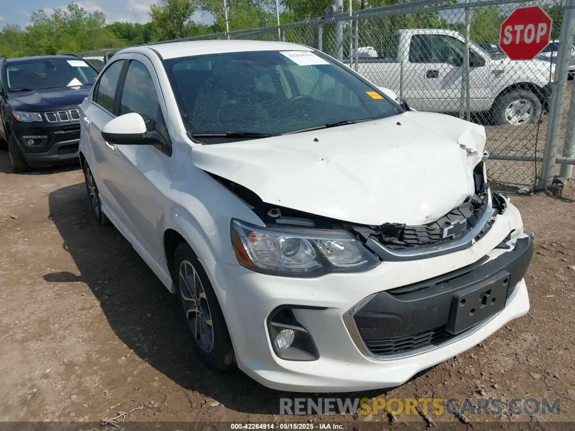 1 Photograph of a damaged car 1G1JD5SB1K4148053 CHEVROLET SONIC 2019