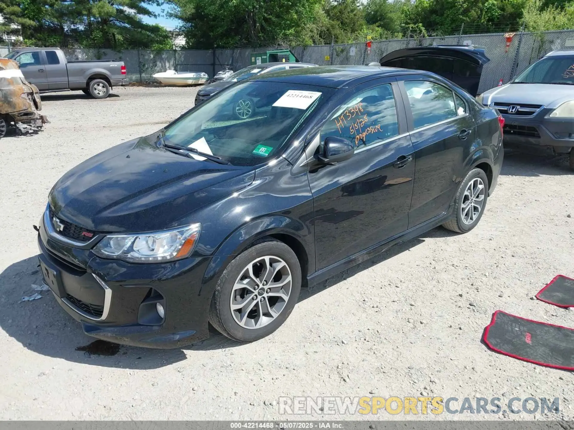 2 Photograph of a damaged car 1G1JD5SB3K4108587 CHEVROLET SONIC 2019
