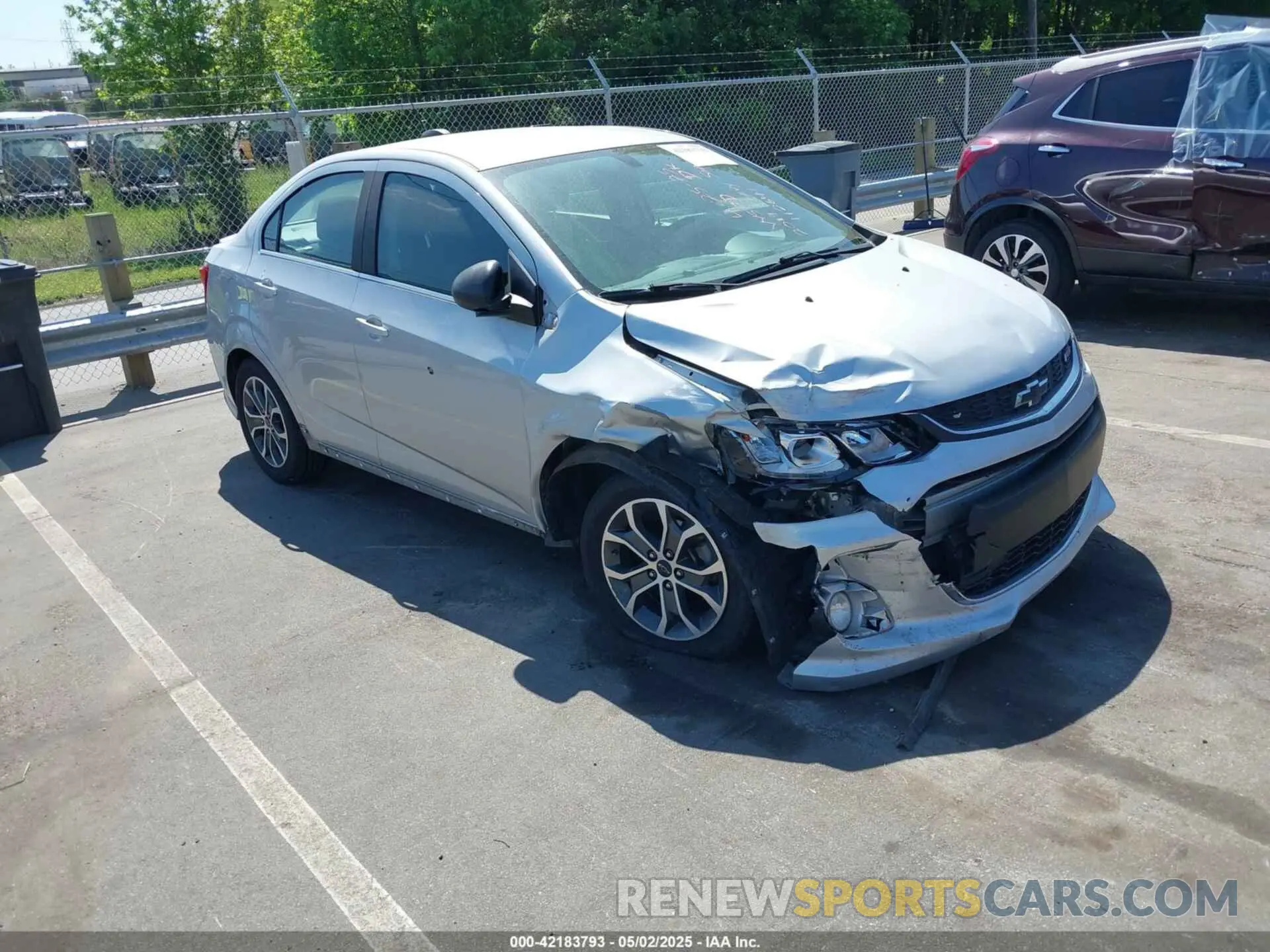 1 Photograph of a damaged car 1G1JD5SB3K4112641 CHEVROLET SONIC 2019