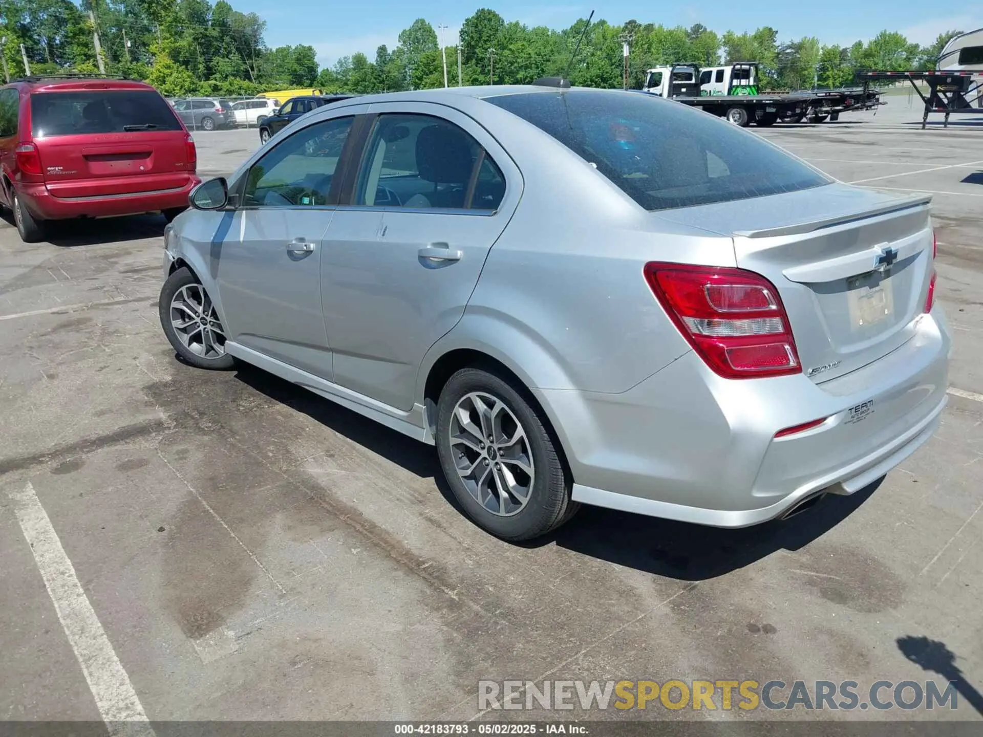 3 Photograph of a damaged car 1G1JD5SB3K4112641 CHEVROLET SONIC 2019