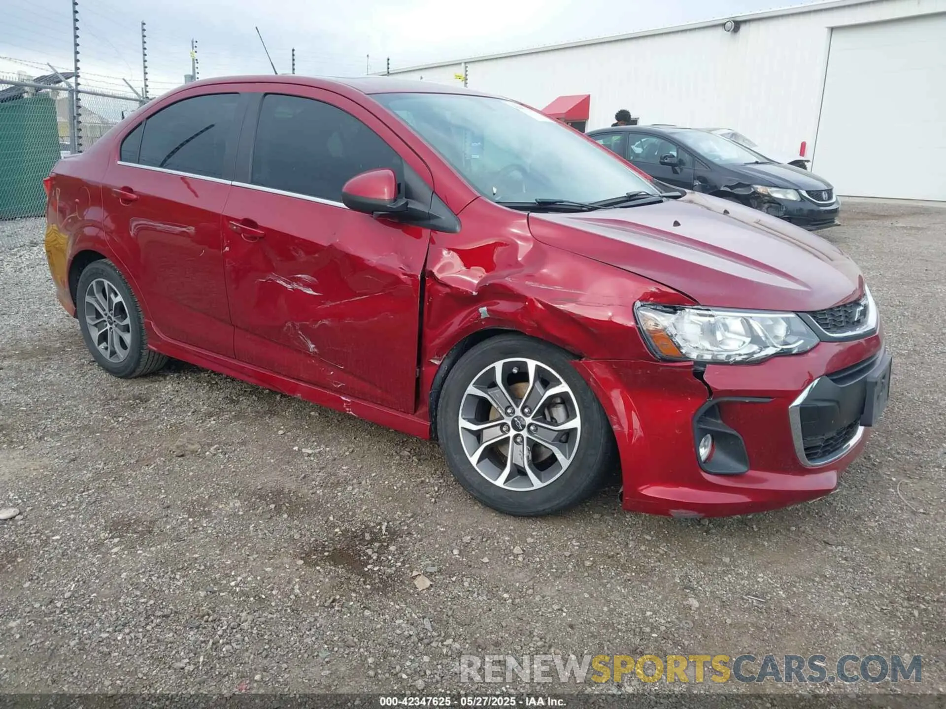 1 Photograph of a damaged car 1G1JD5SB3K4121419 CHEVROLET SONIC 2019