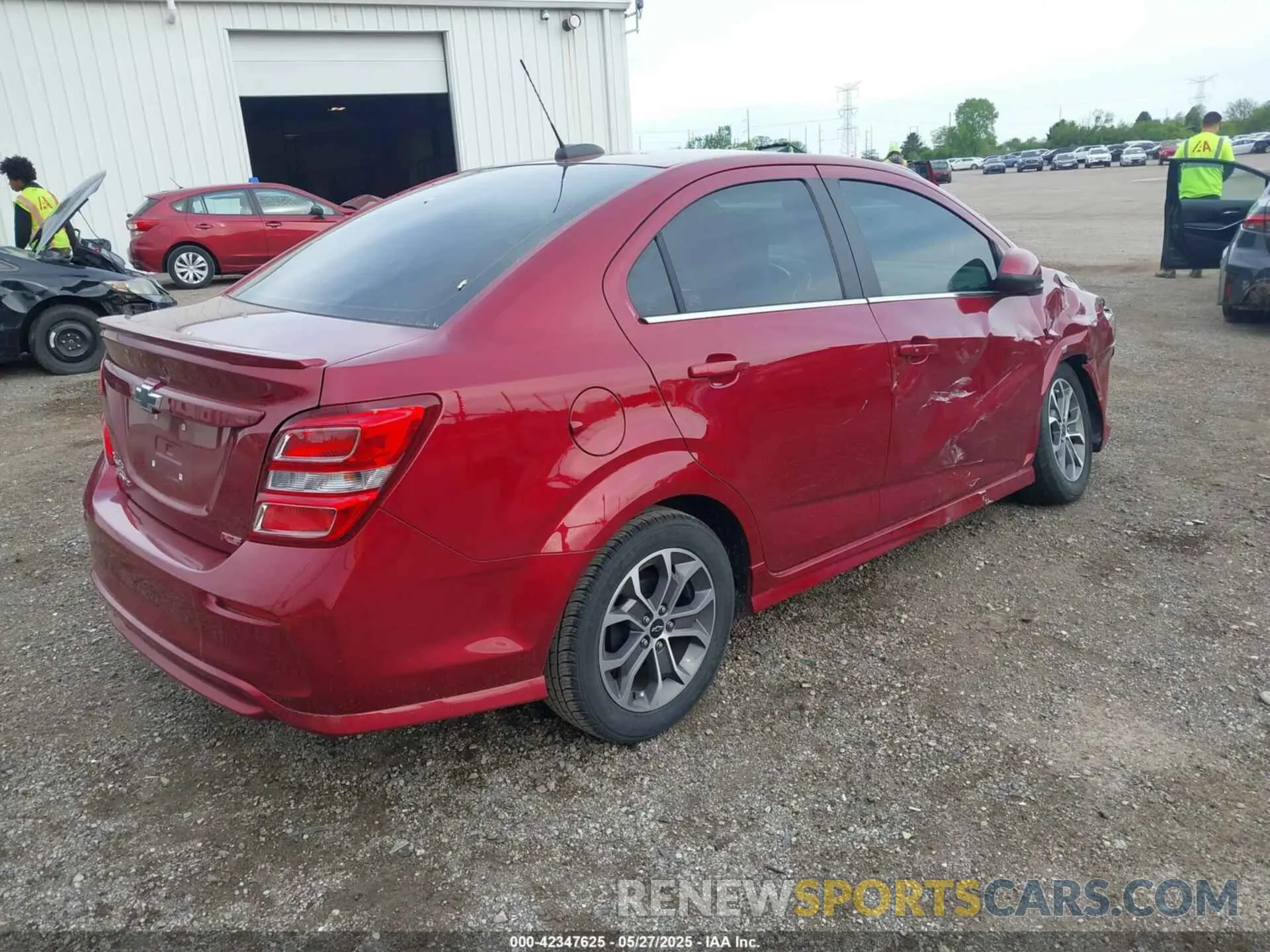 4 Photograph of a damaged car 1G1JD5SB3K4121419 CHEVROLET SONIC 2019