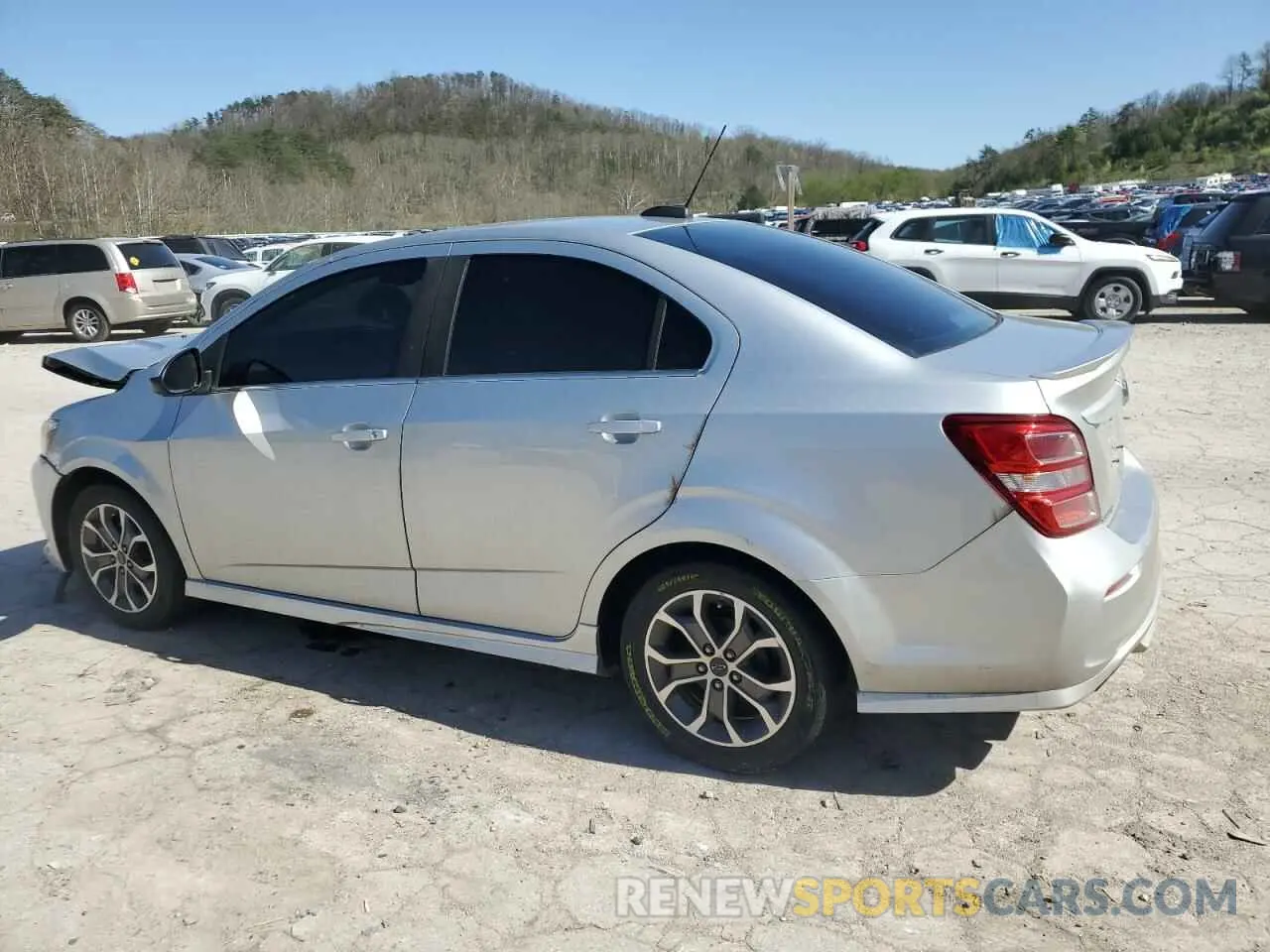 2 Photograph of a damaged car 1G1JD5SB3K4134980 CHEVROLET SONIC 2019