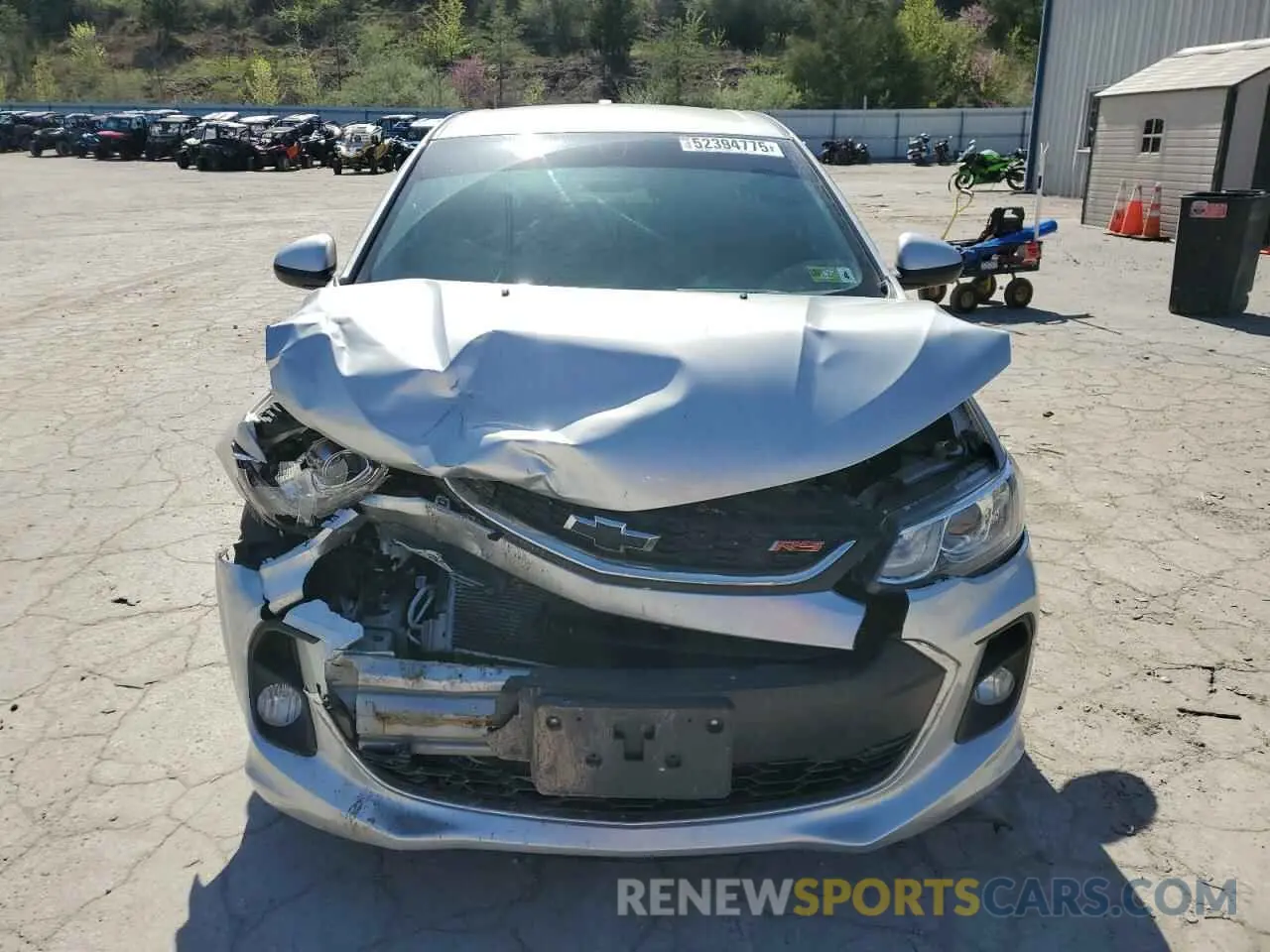 5 Photograph of a damaged car 1G1JD5SB3K4134980 CHEVROLET SONIC 2019