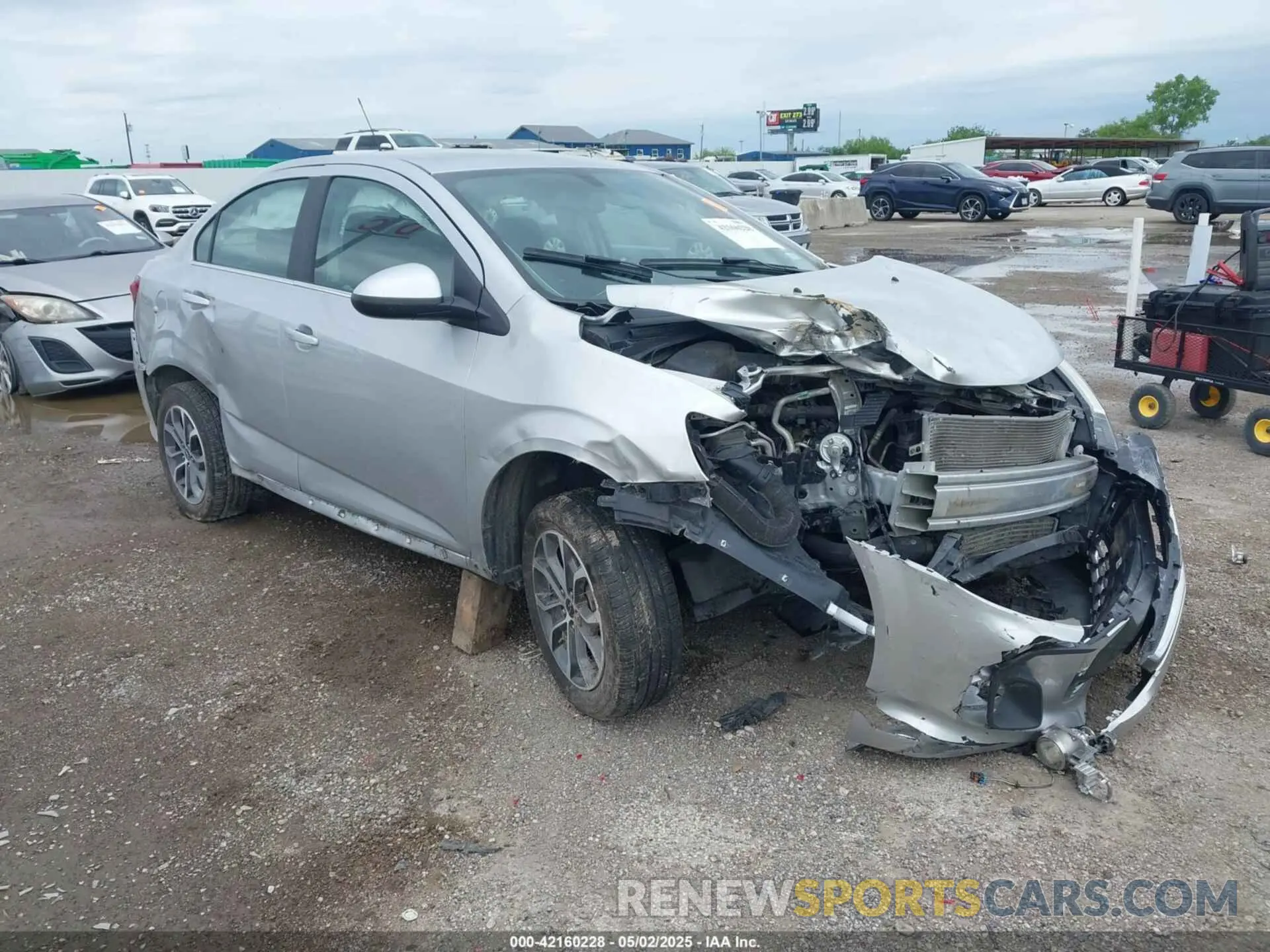 1 Photograph of a damaged car 1G1JD5SB6K4111161 CHEVROLET SONIC 2019