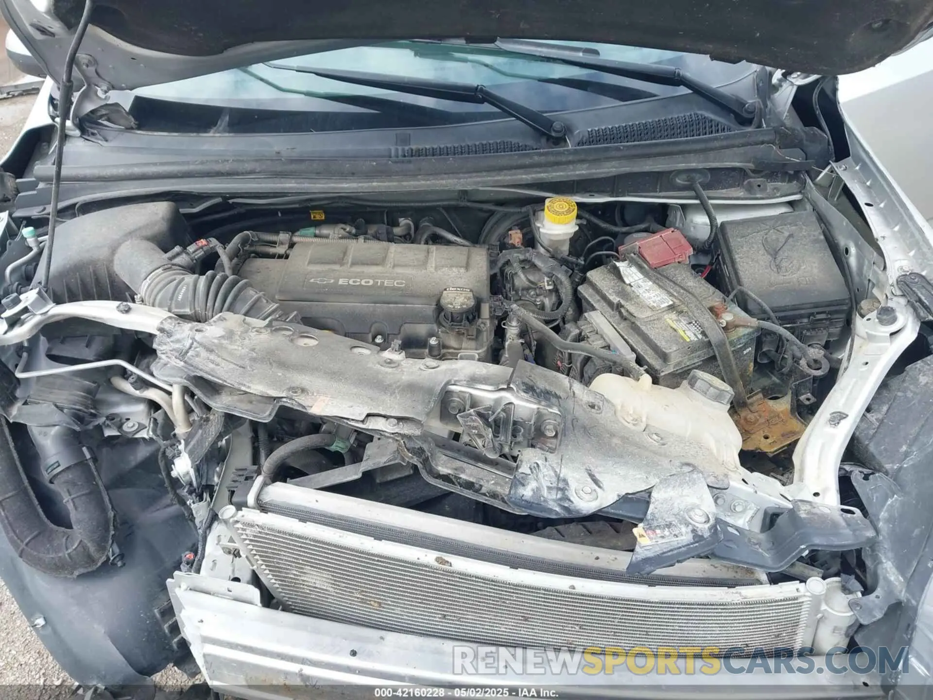 10 Photograph of a damaged car 1G1JD5SB6K4111161 CHEVROLET SONIC 2019